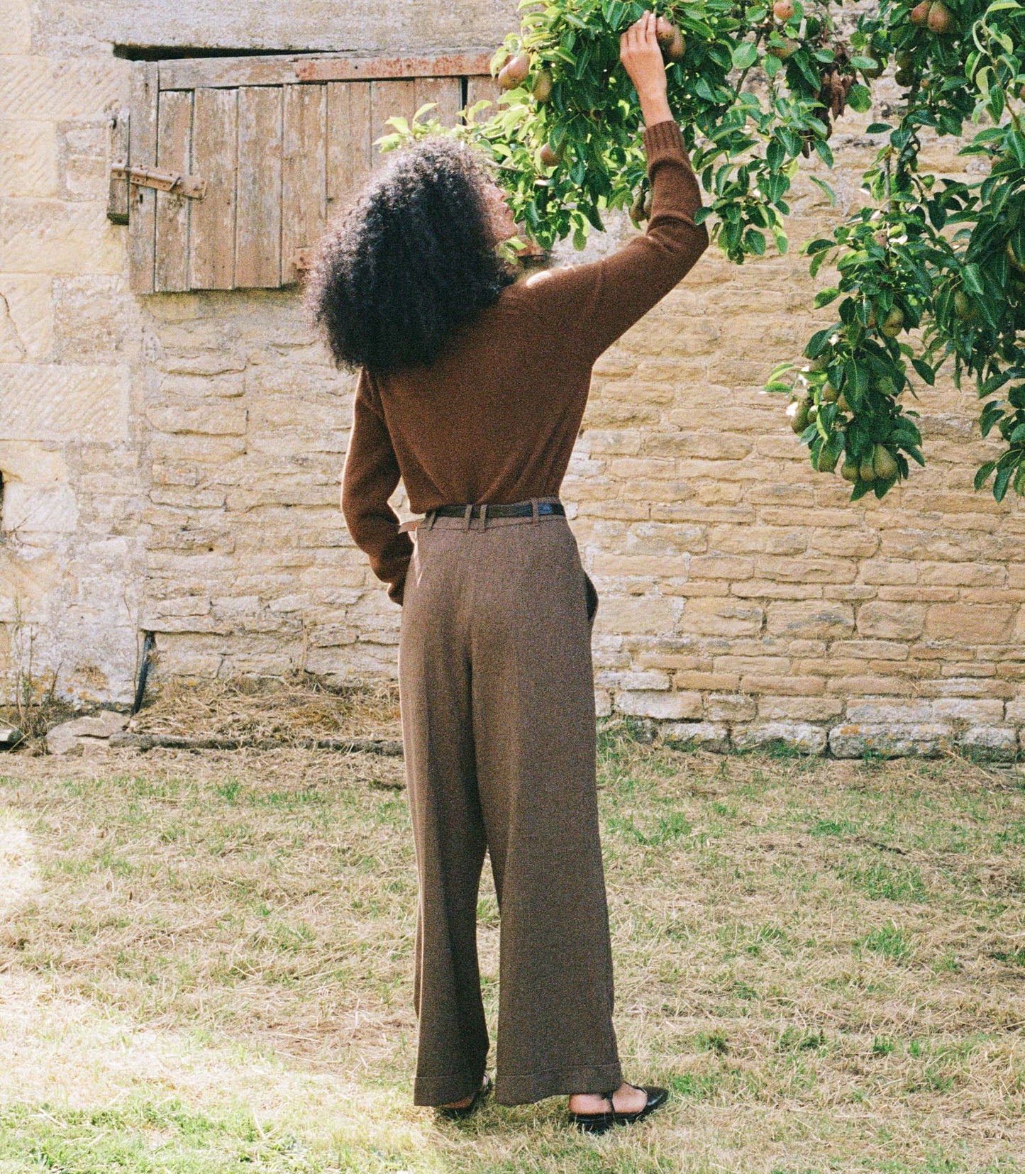 HMD -- LAWRENCE PANT -- BROWN HERRINGBONE