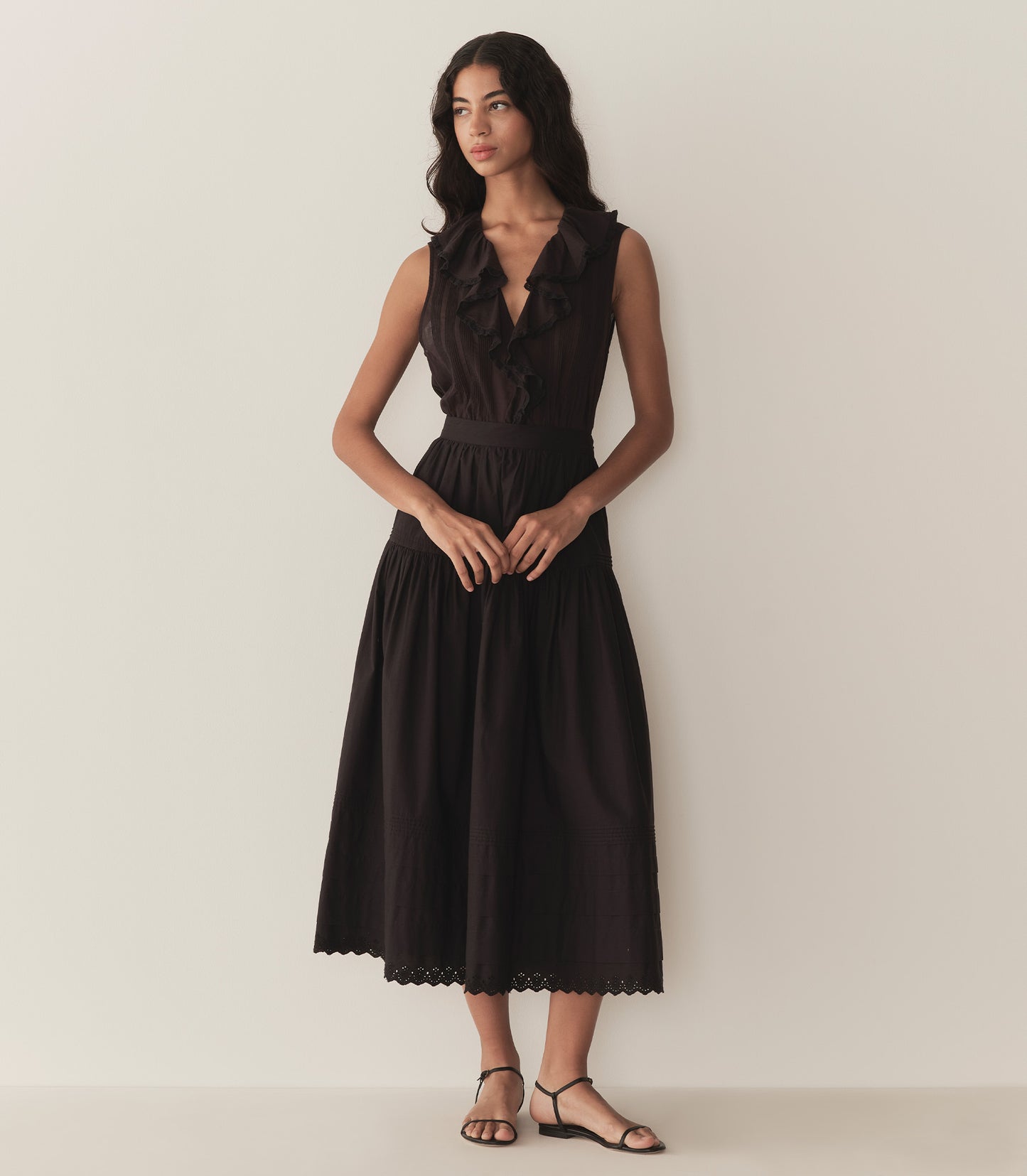 HILDA TOP -- BLACK