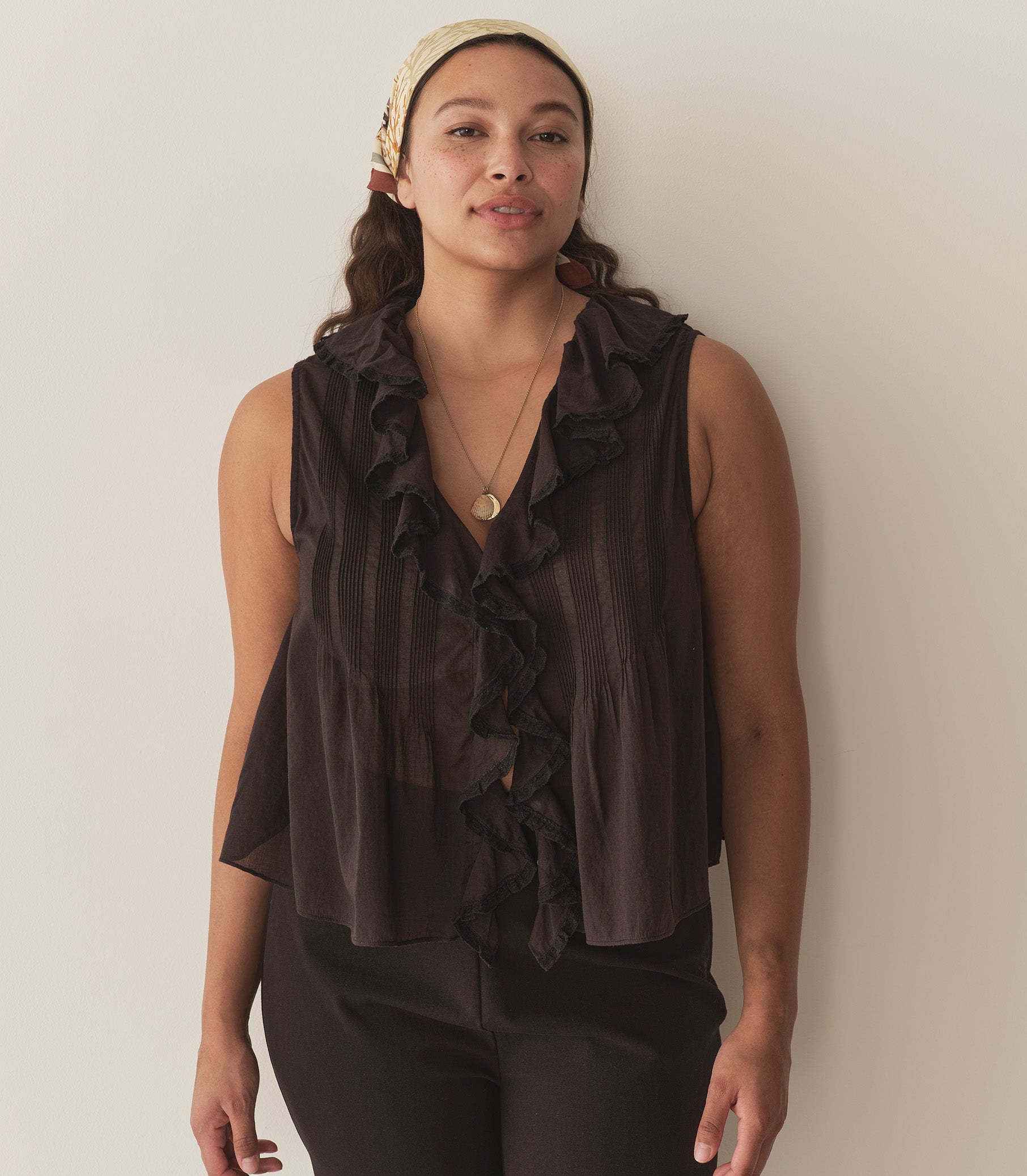 HILDA TOP -- BLACK view 4