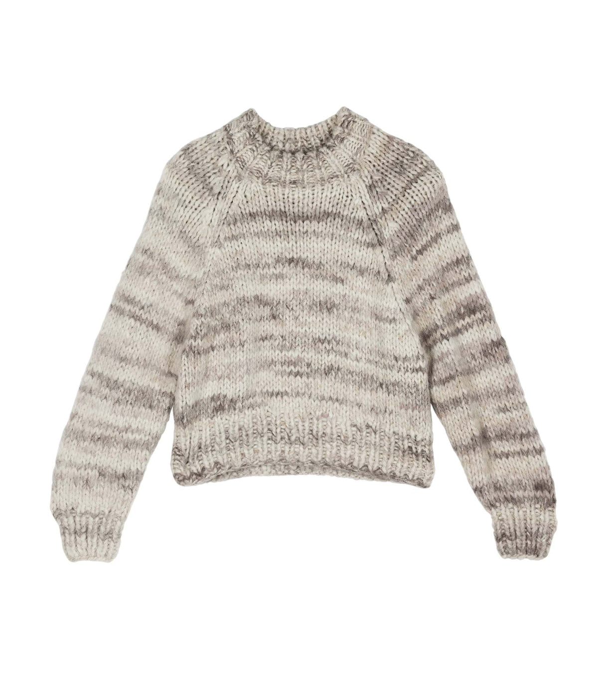 HMD -- HAMPSHIRE SWEATER -- BIRCH BARK SPACE DYE