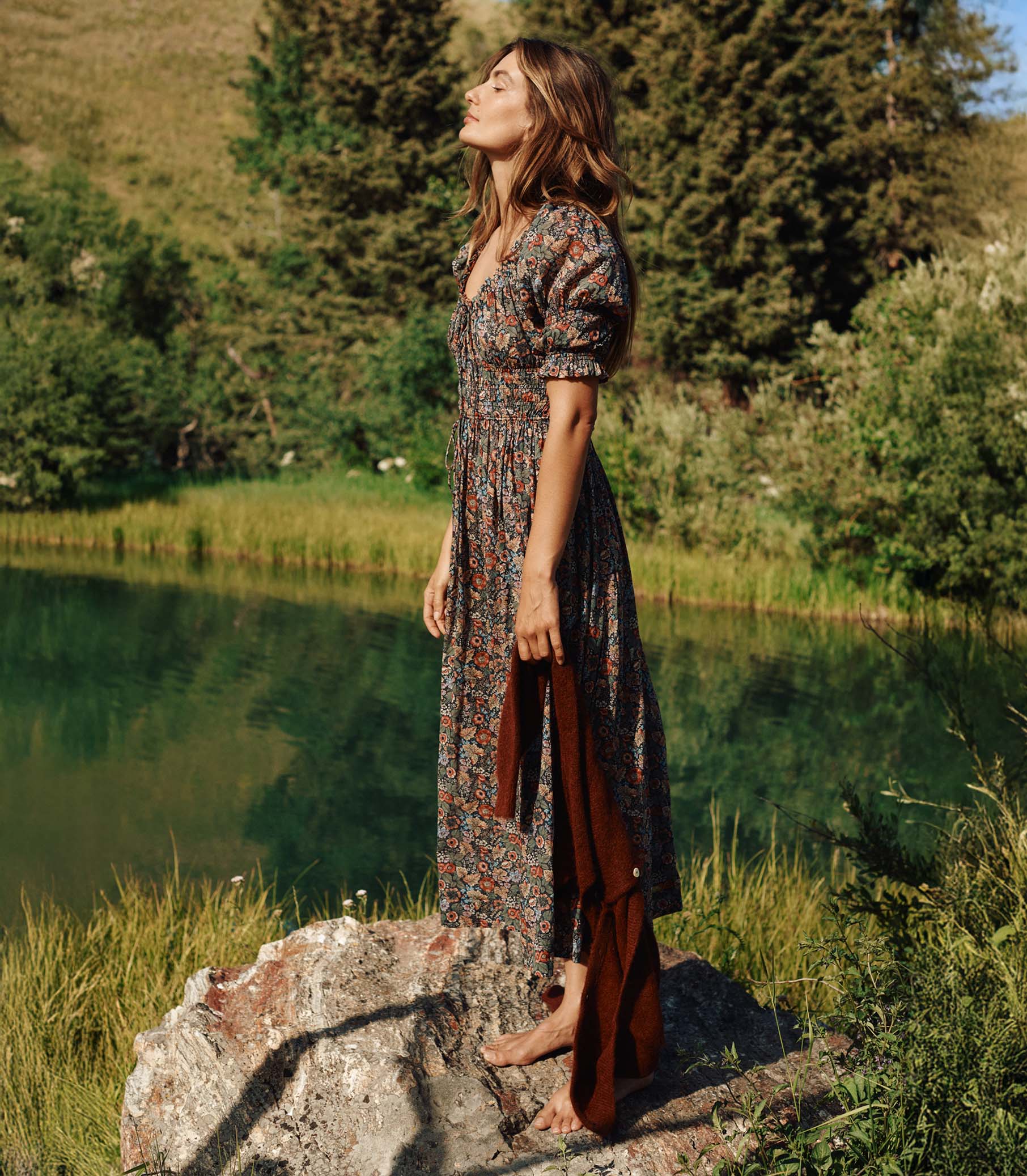 ISCHIA DRESS -- WILDBERRY THICKET view 3