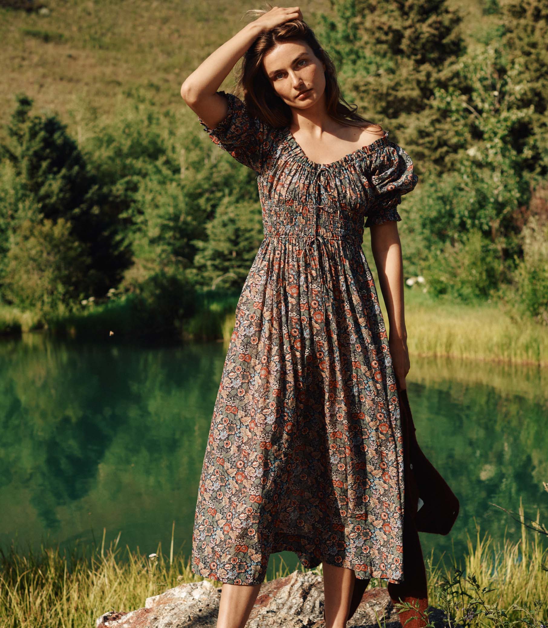 ISCHIA DRESS -- WILDBERRY THICKET view 4