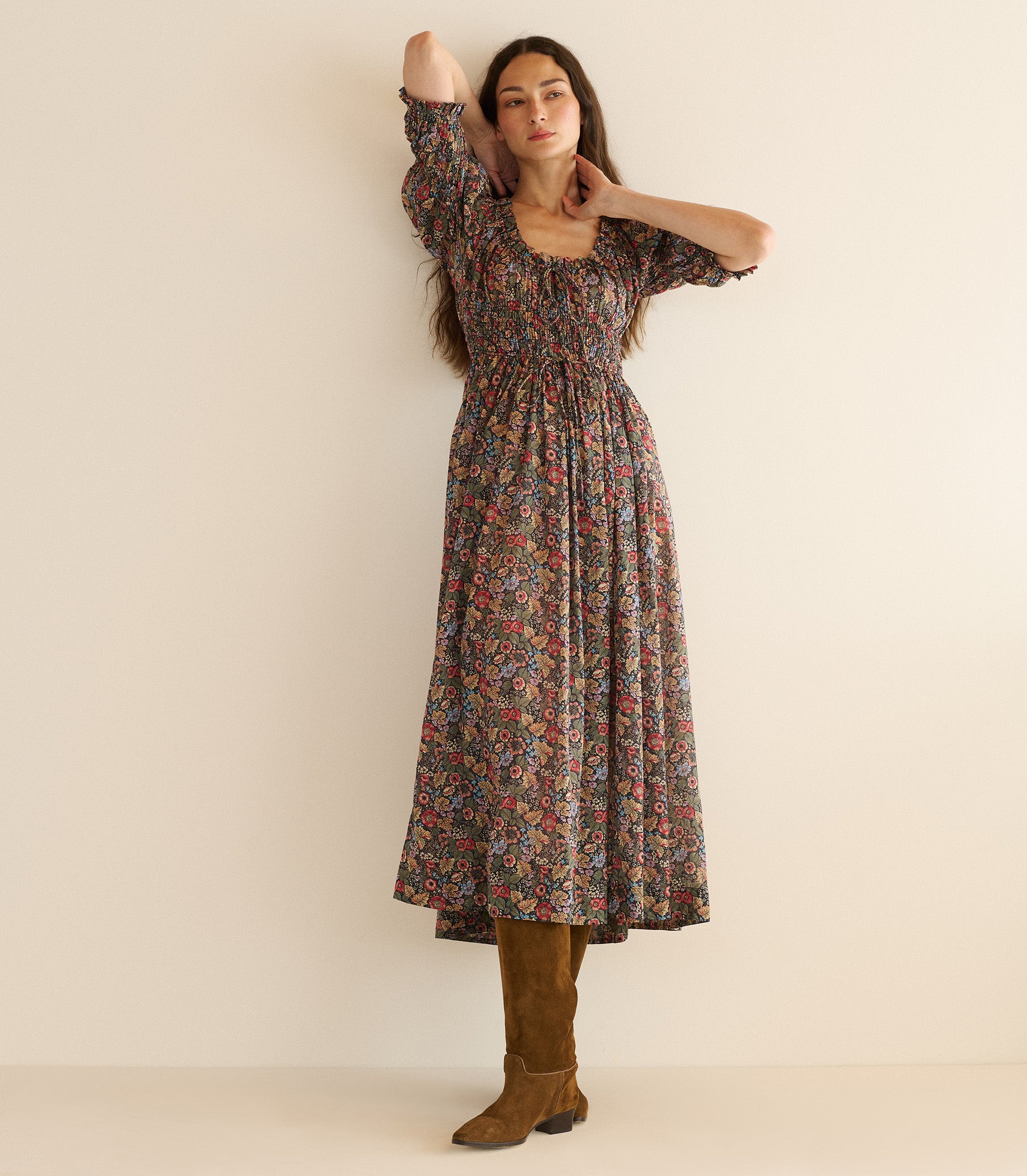 ISCHIA DRESS -- WILDBERRY THICKET view 6