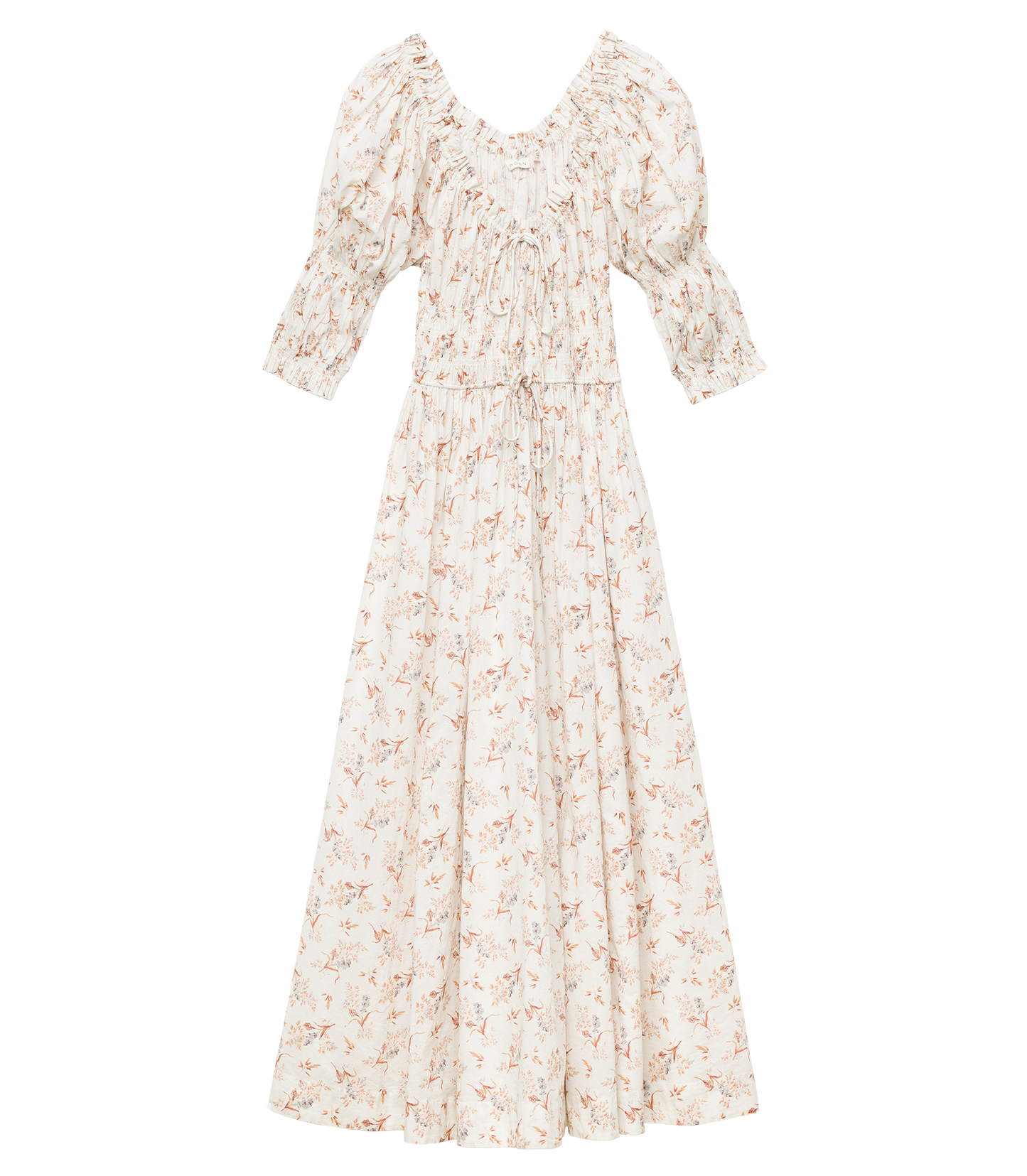 ISCHIA DRESS -- CRÈME WINDSWEPT MEADOW