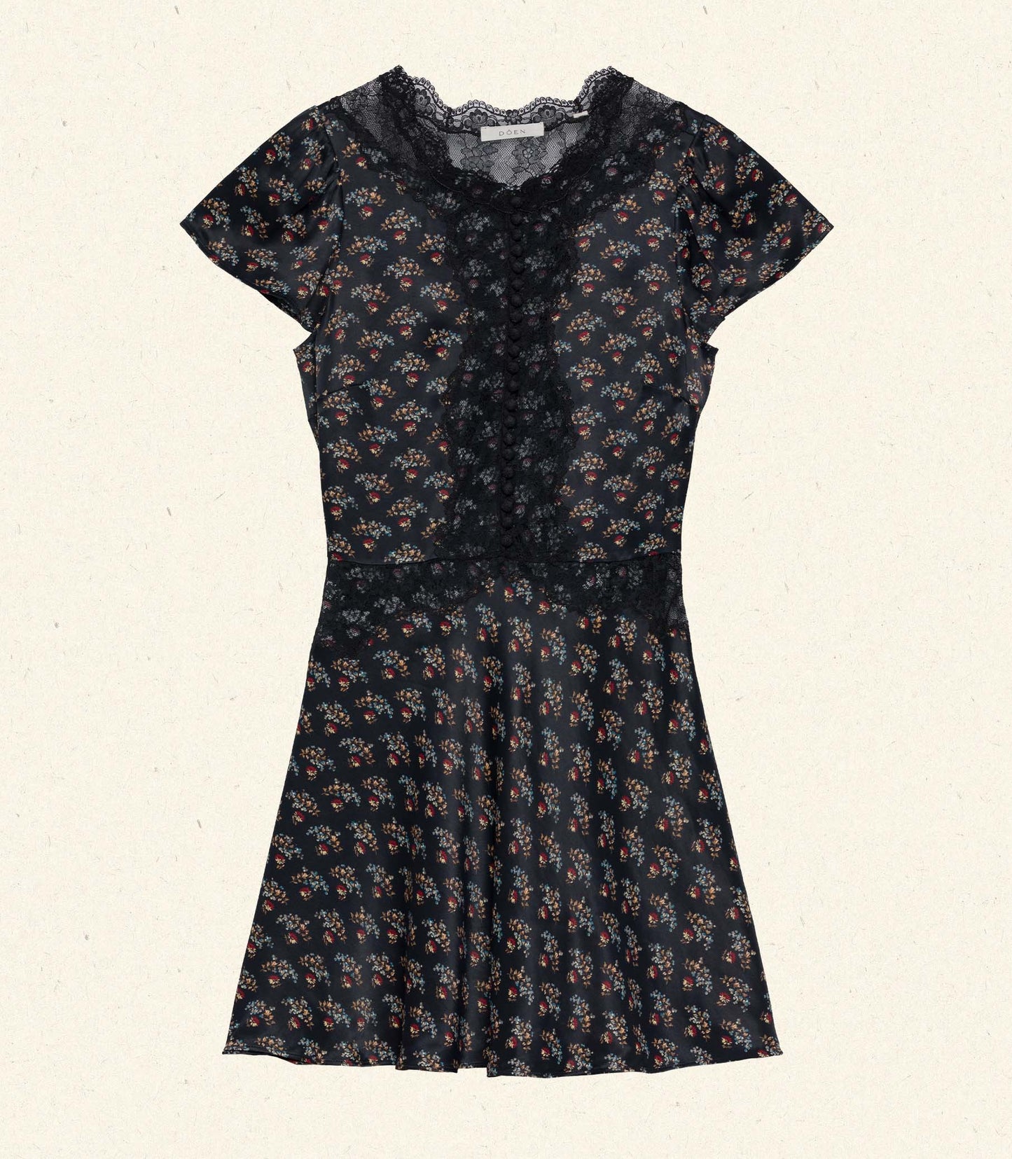 HMD -- IVY DRESS -- DELPHINIUM FLORAL