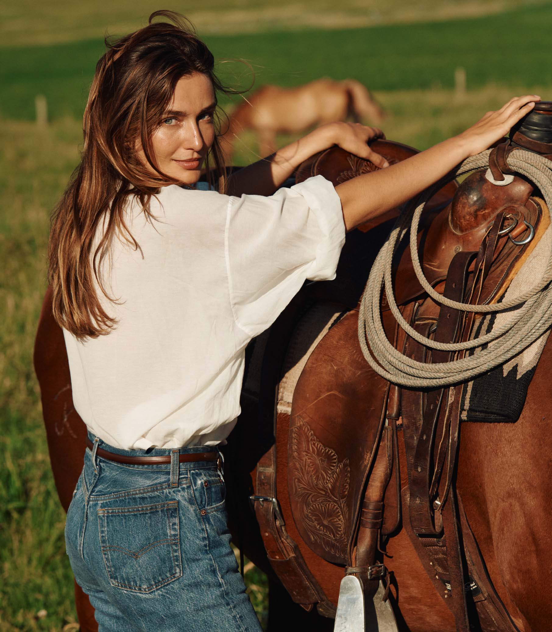 THE JANE BLOUSE -- SALT view 2