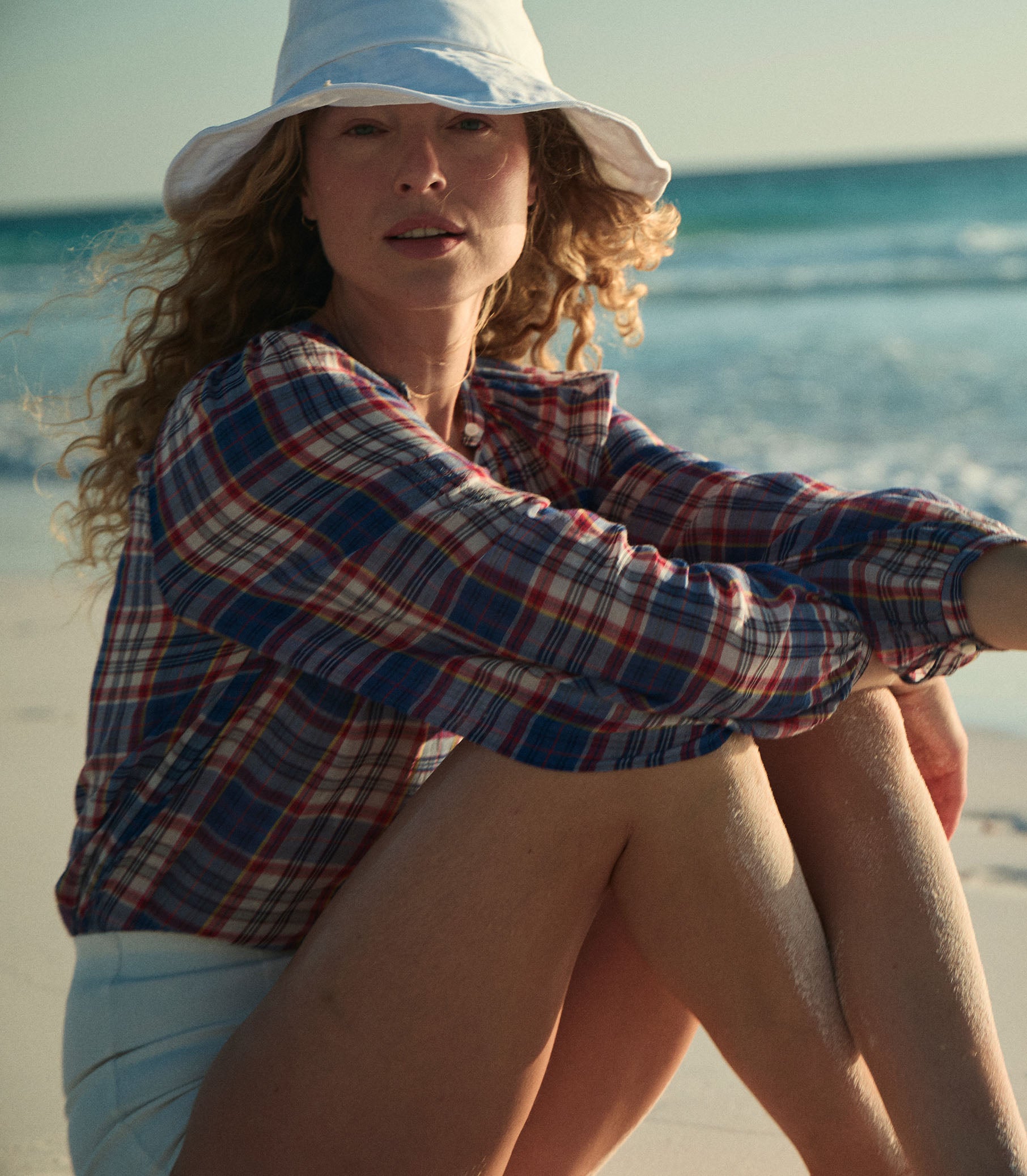 JANIS TOP -- CÔTE D'AZUR PLAID view 6
