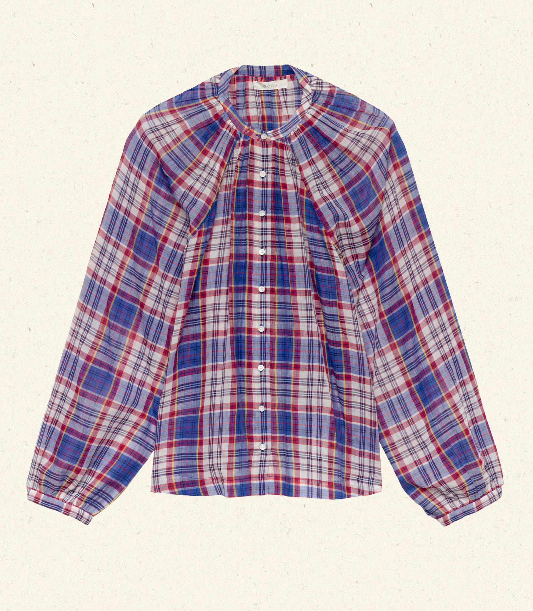 JANIS TOP -- CÔTE D'AZUR PLAID view 7