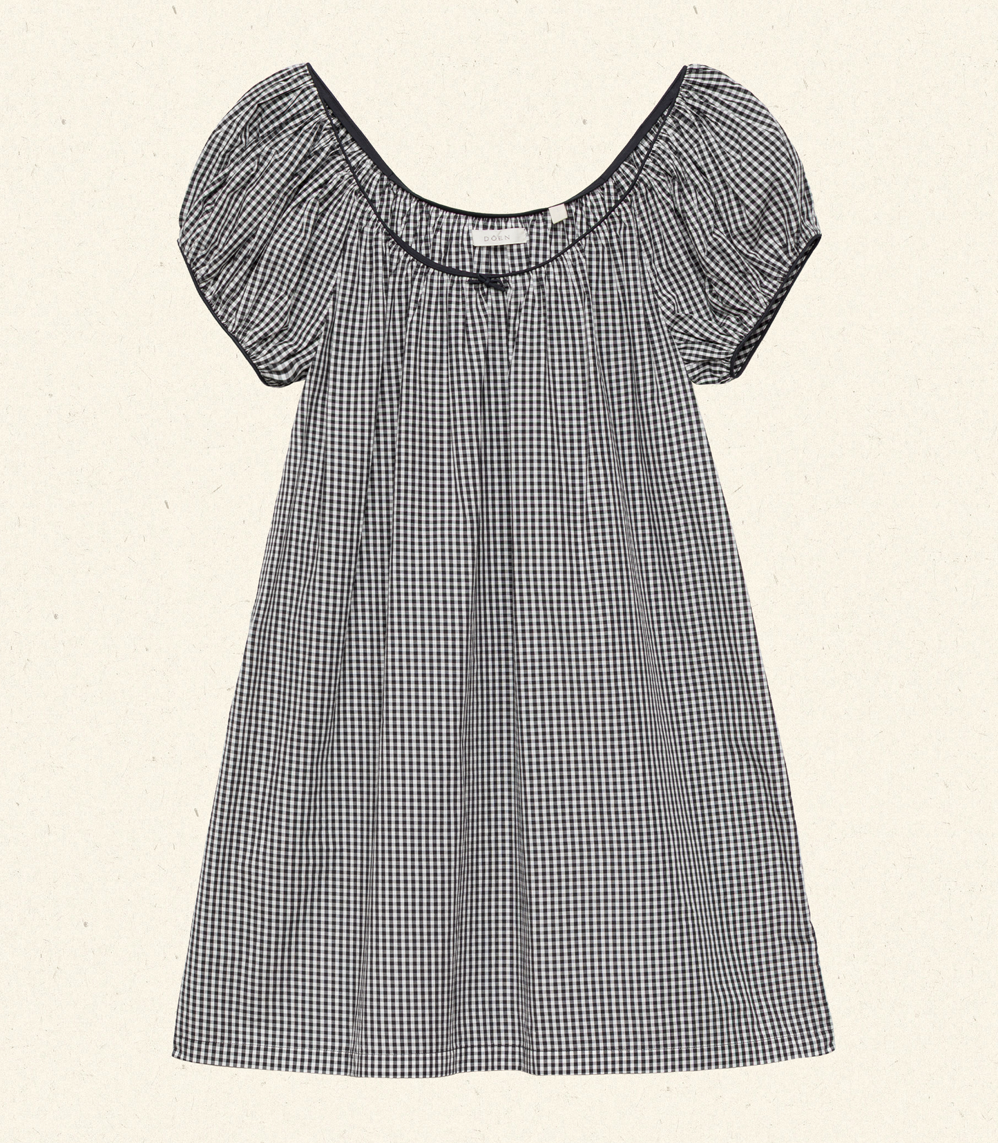 HMD -- JULIA DRESS -- NOIR LA MADDALENA GINGHAM