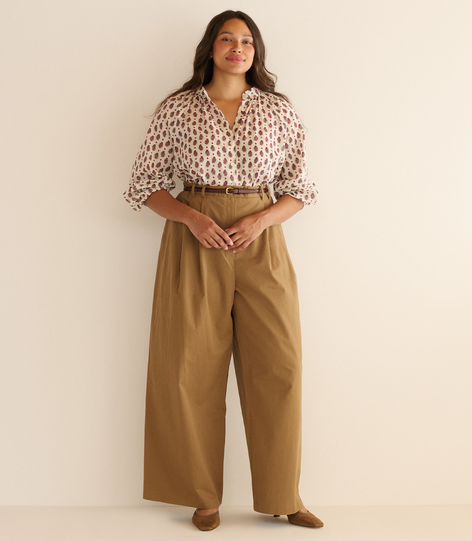 LISA PANT -- COYOTE view 1