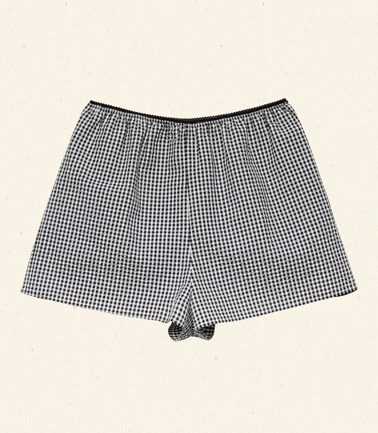 HMD -- LARENA SHORT -- NOIR LA MADDALENA GINGHAM