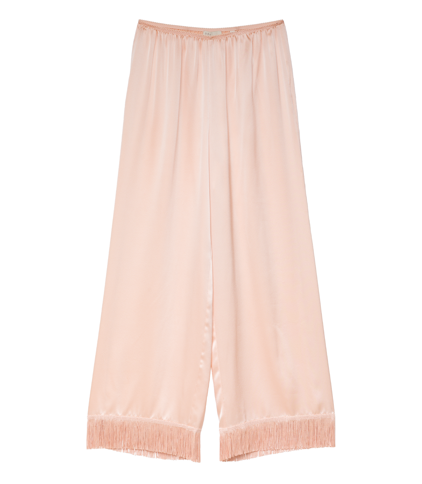 LAVON FRINGE PANT -- PEACH SORBET