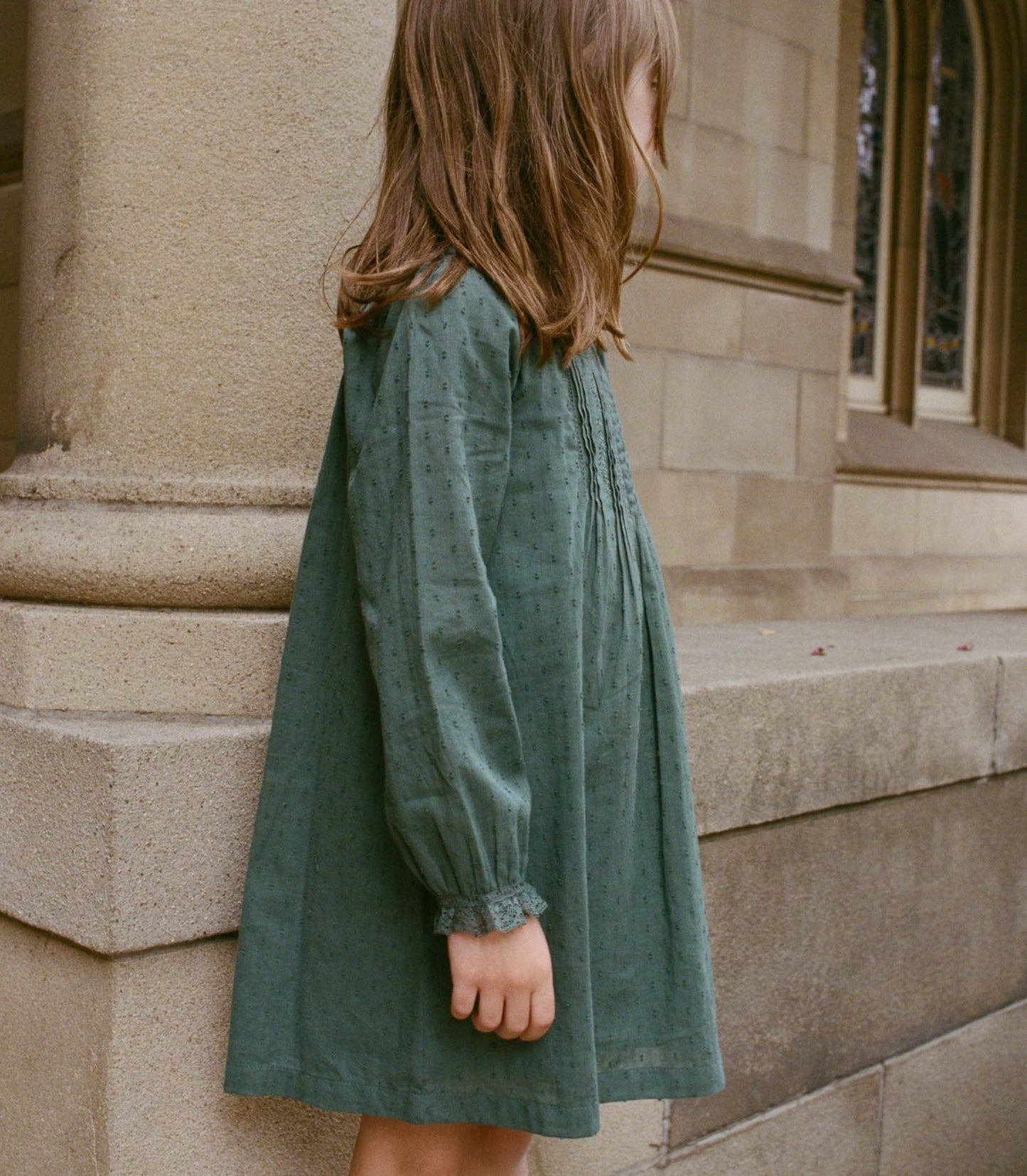 LILIA DRESS -- DUSTY PINE