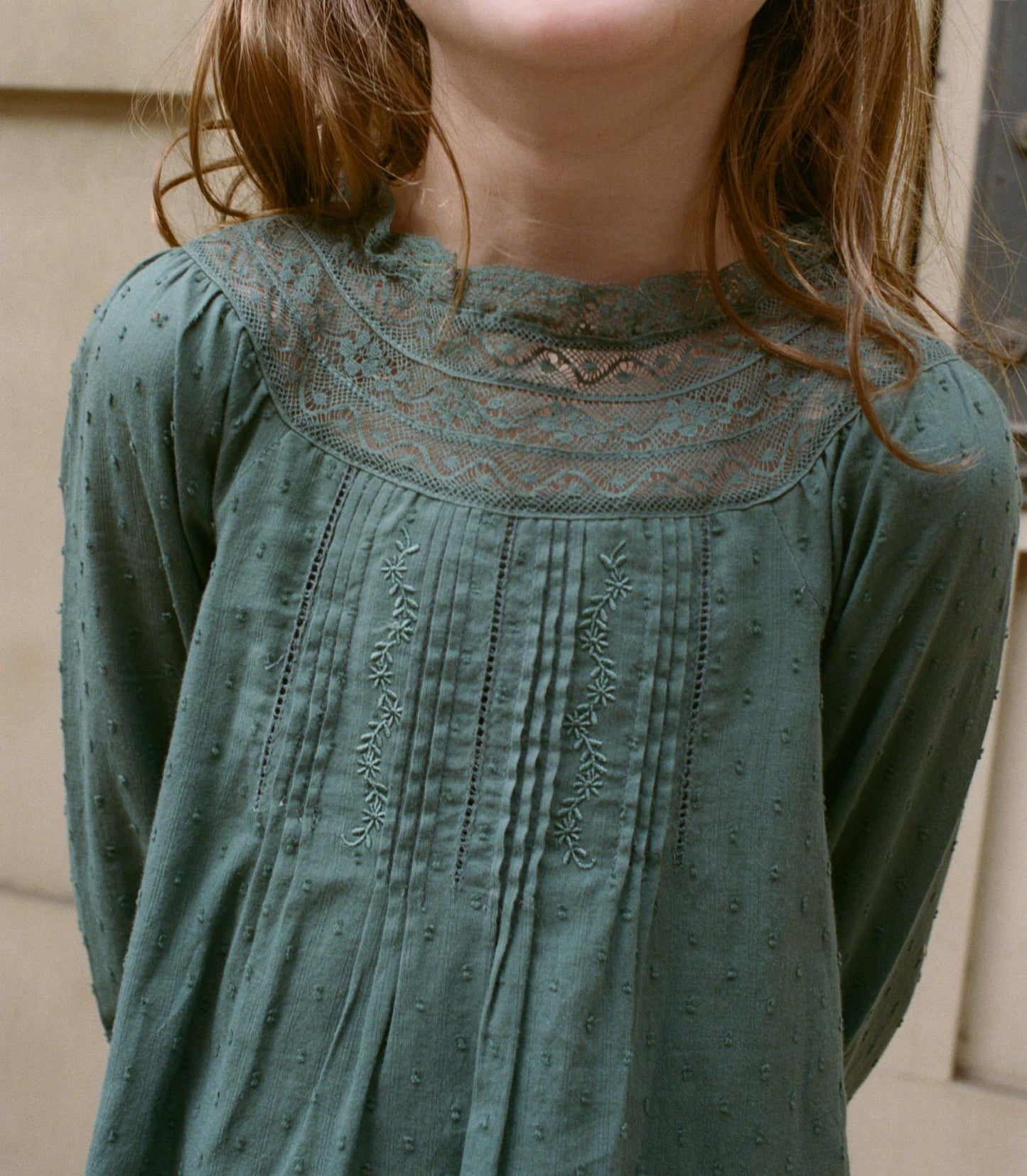 LILIA DRESS -- DUSTY PINE