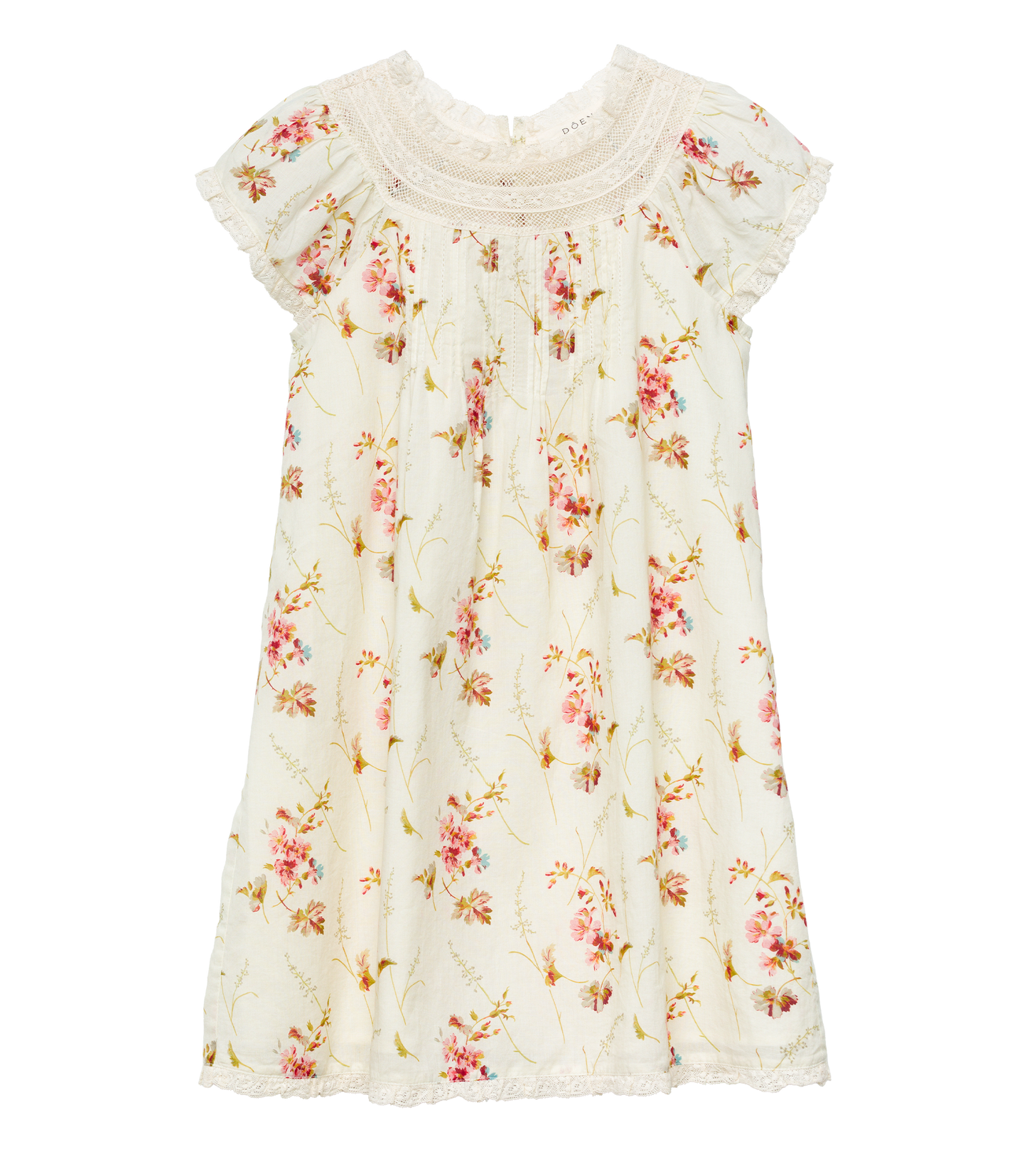 LISI DRESS -- BLANC PRAIRIE ROSE
