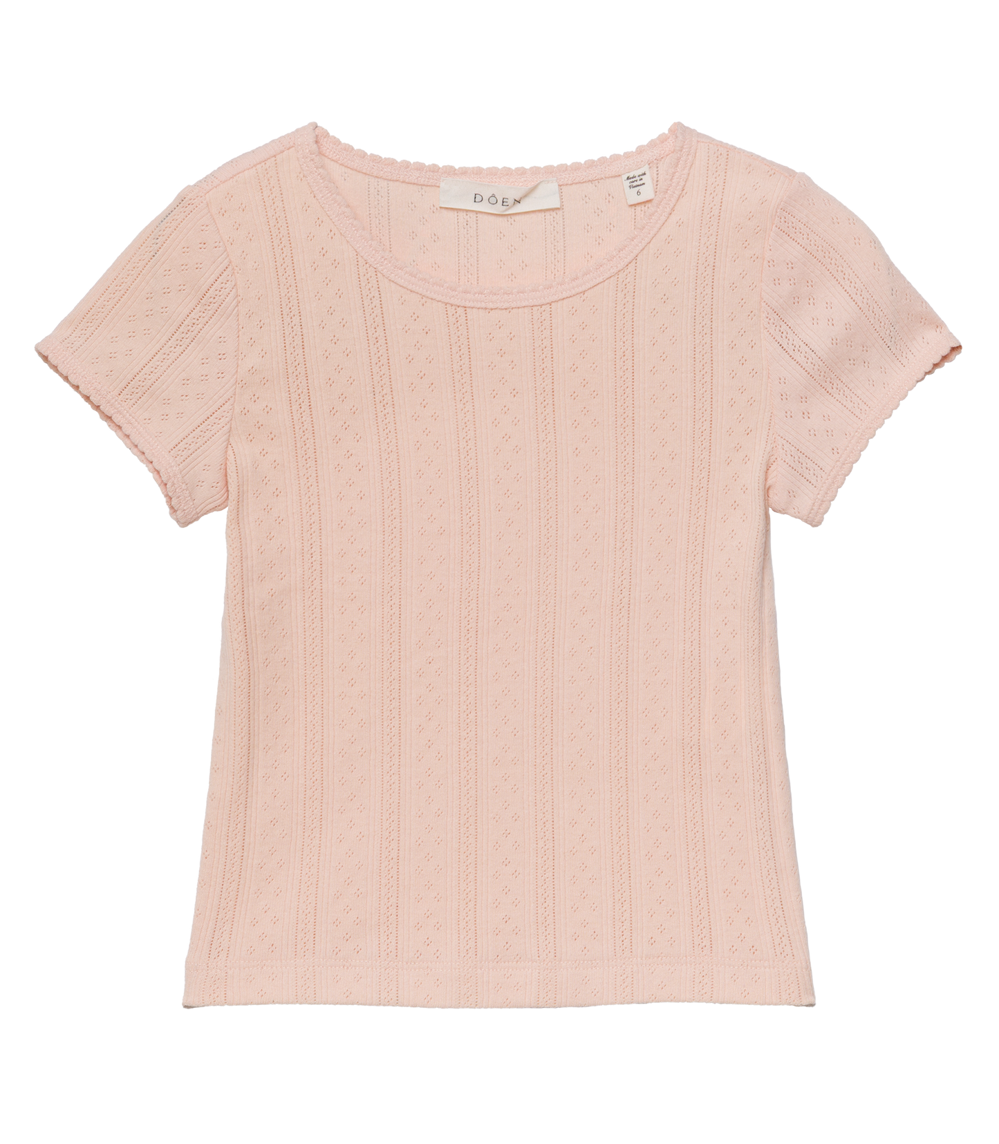 LITTLE VIVI TEE -- PEACH SORBET