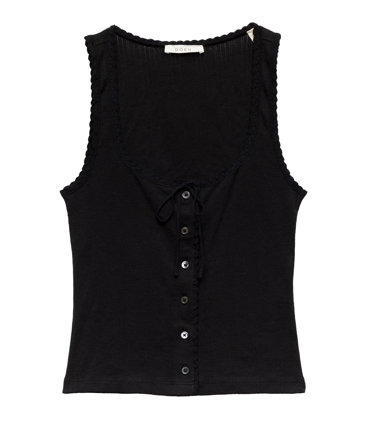 LOIS TANK -- BLACK QUELLE JOLIE POINTELLE