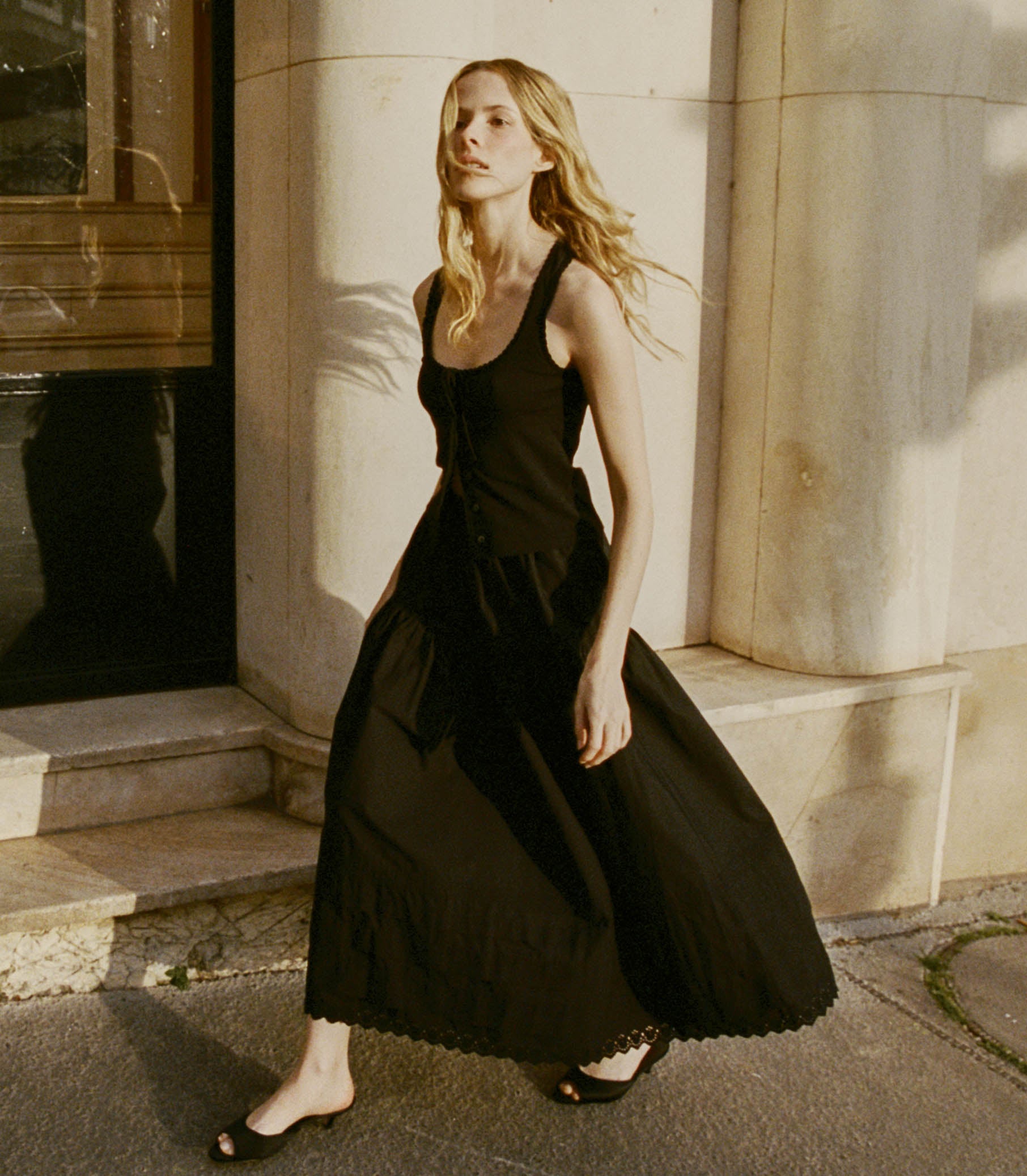 LOIS TANK -- BLACK QUELLE JOLIE POINTELLE view 6