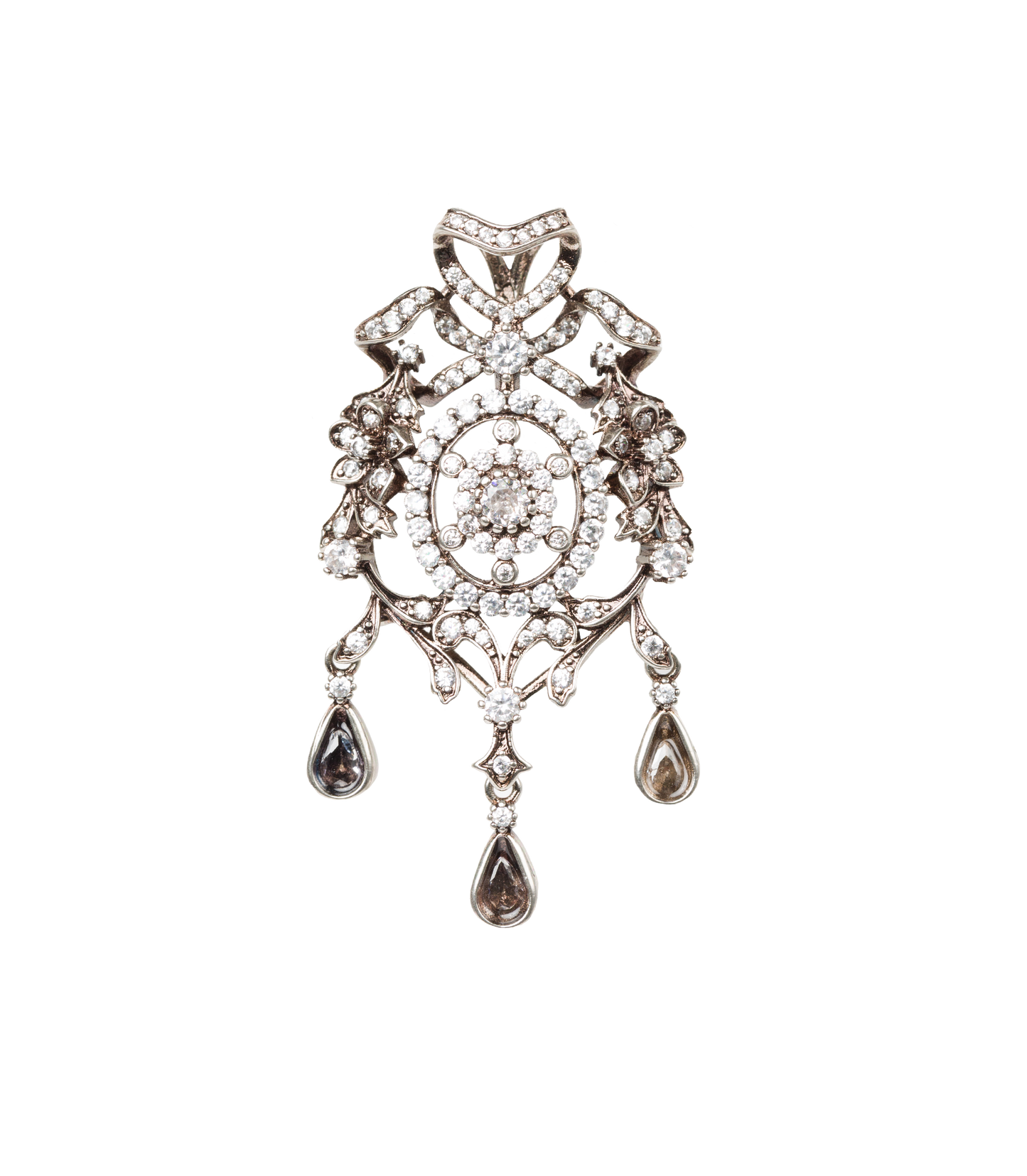 LUMINA BROOCH -- ANTIQUE NICKEL