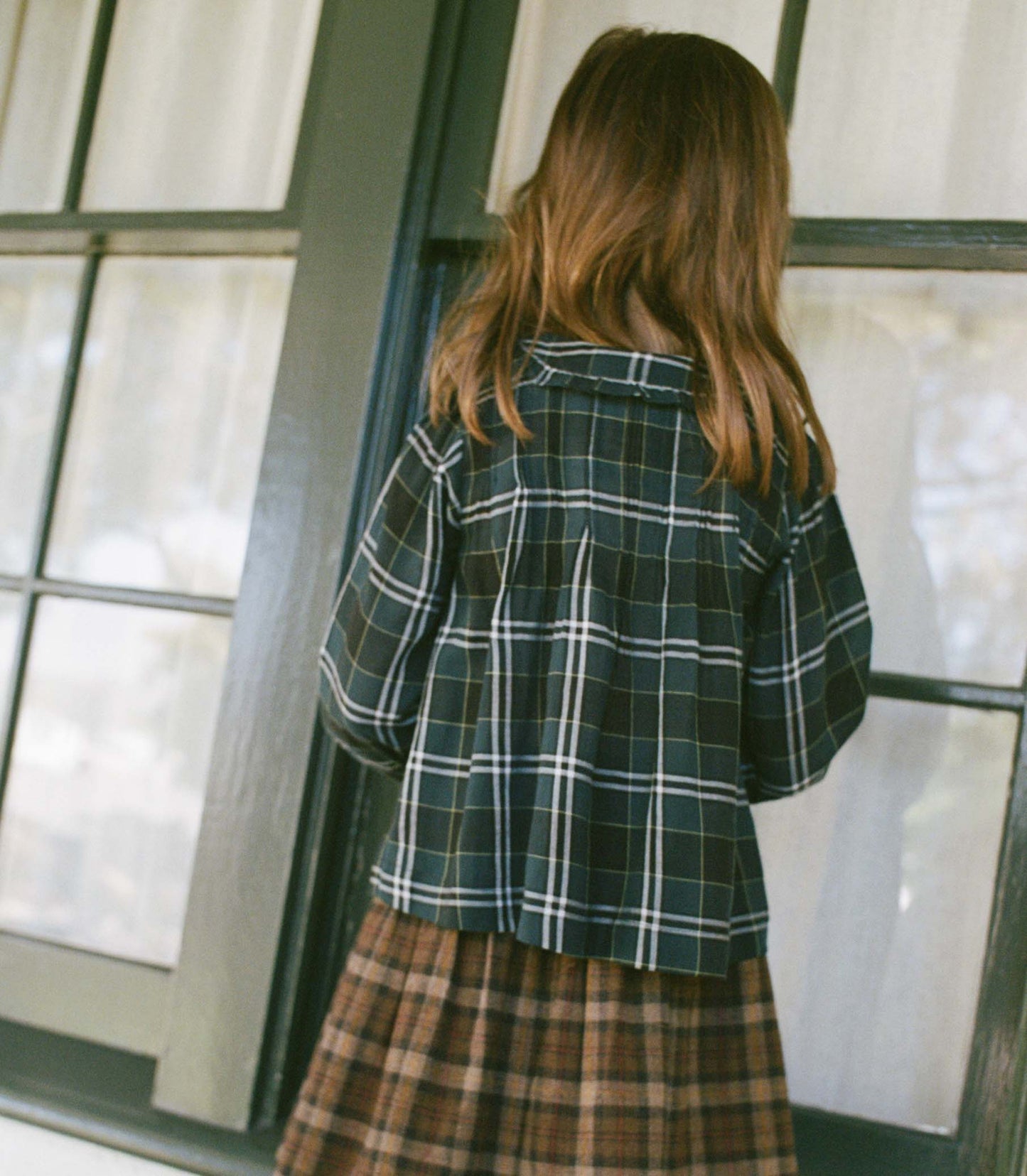 LYDIE TOP -- AMBLE PLAID