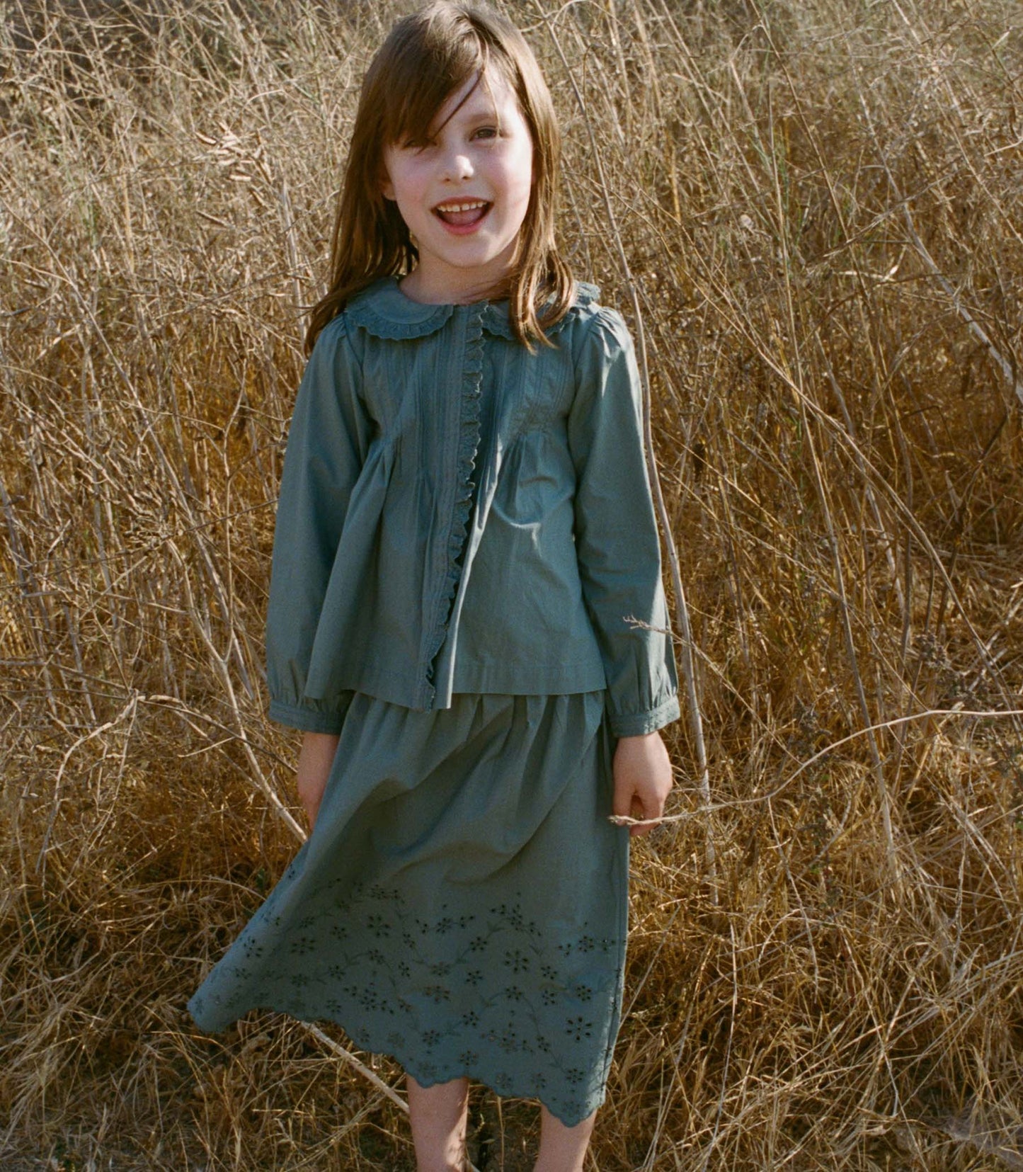 MACI SKIRT -- SOFT SPRUCE