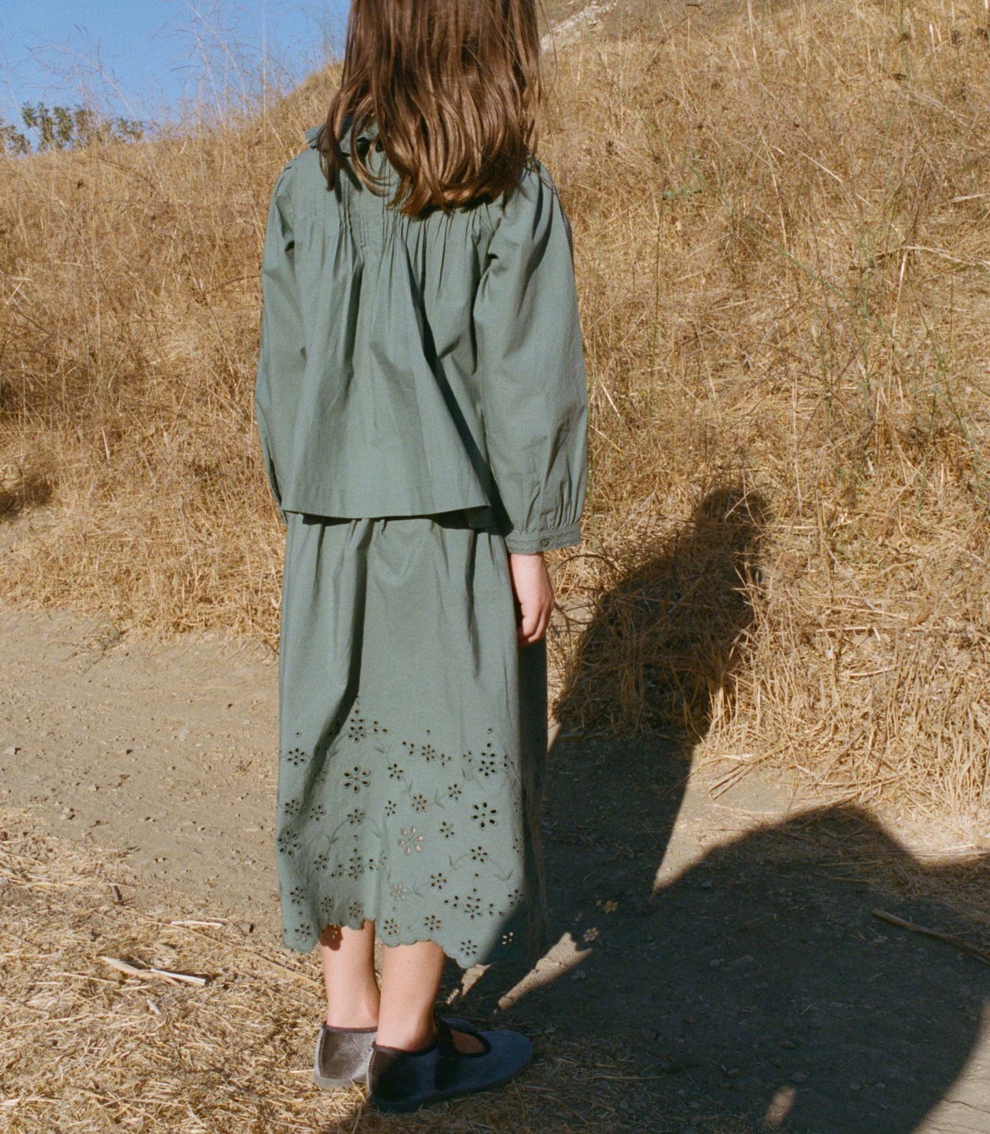 MACI SKIRT -- SOFT SPRUCE