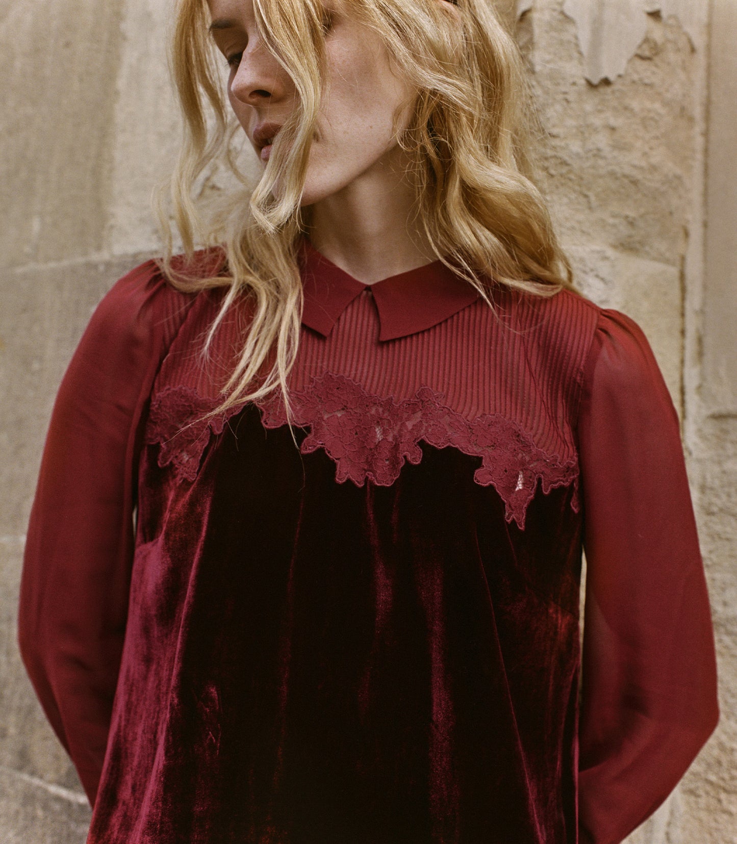MADELYNNE DRESS -- VINO ROSSO