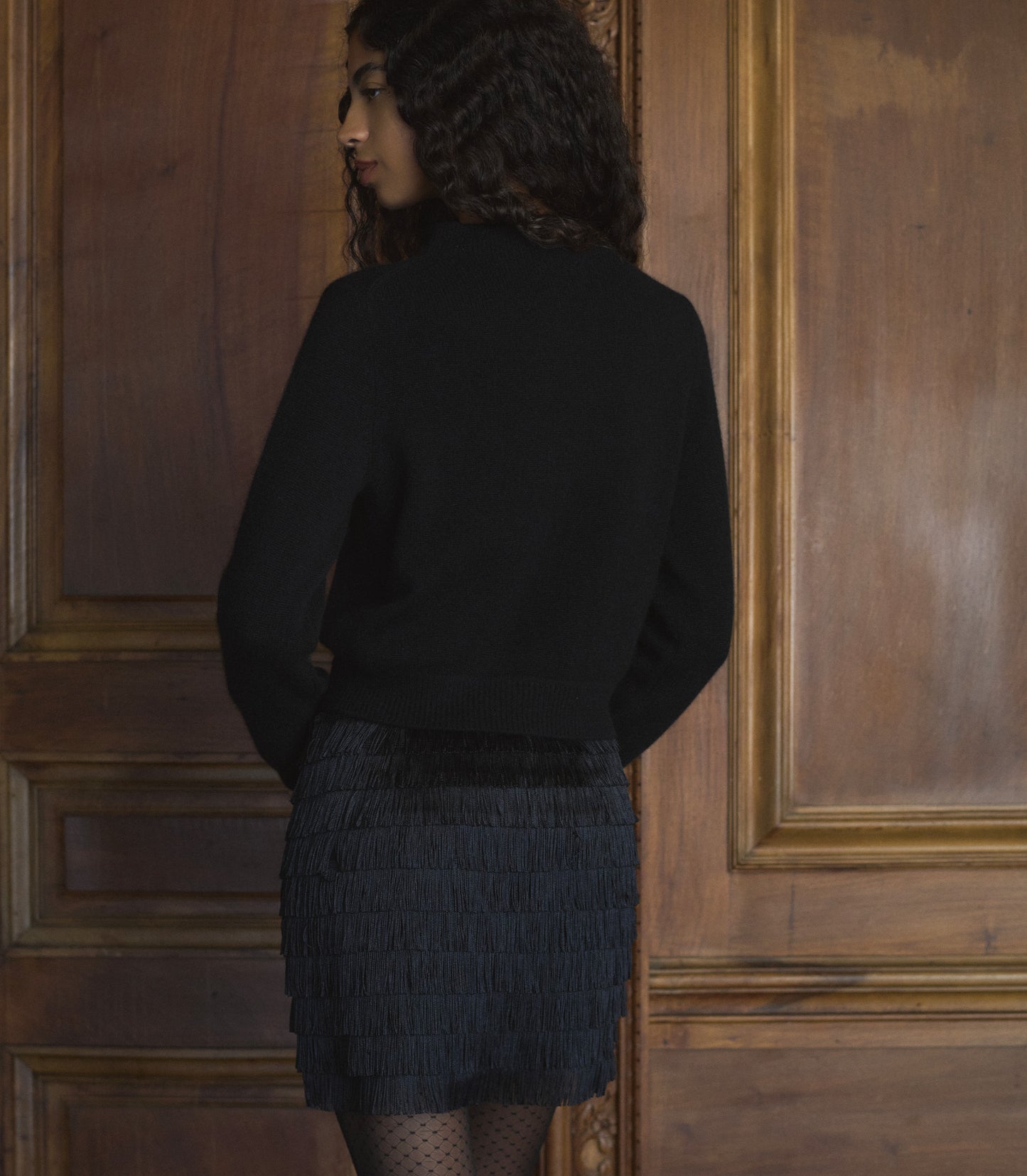 MAIRE CASHMERE SWEATER -- BLACK
