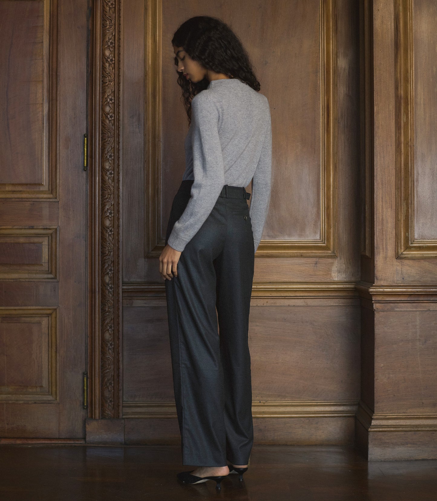 MAIRE CASHMERE SWEATER -- CLOUD GREY