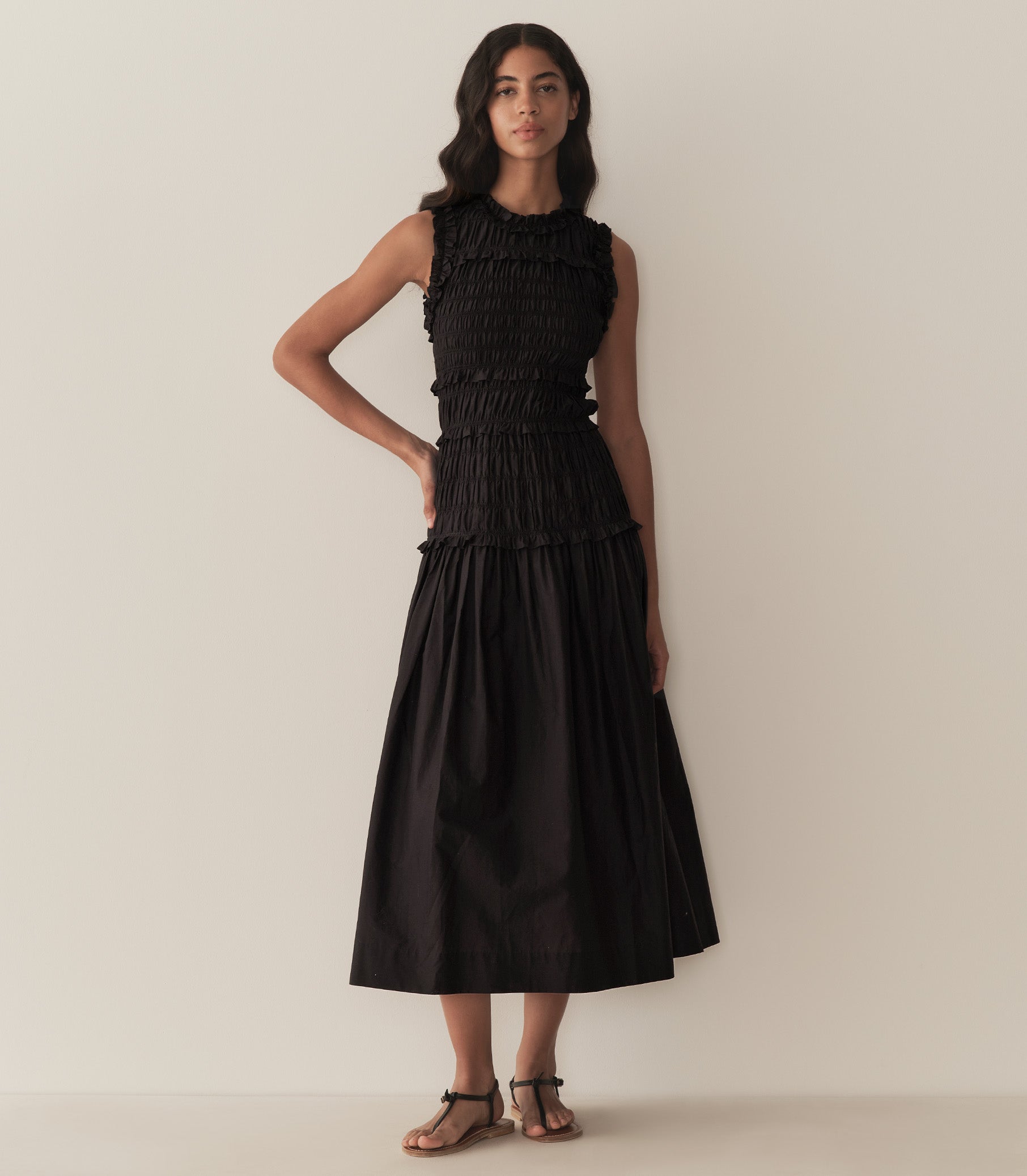 MALLORY DRESS -- BLACK view 3