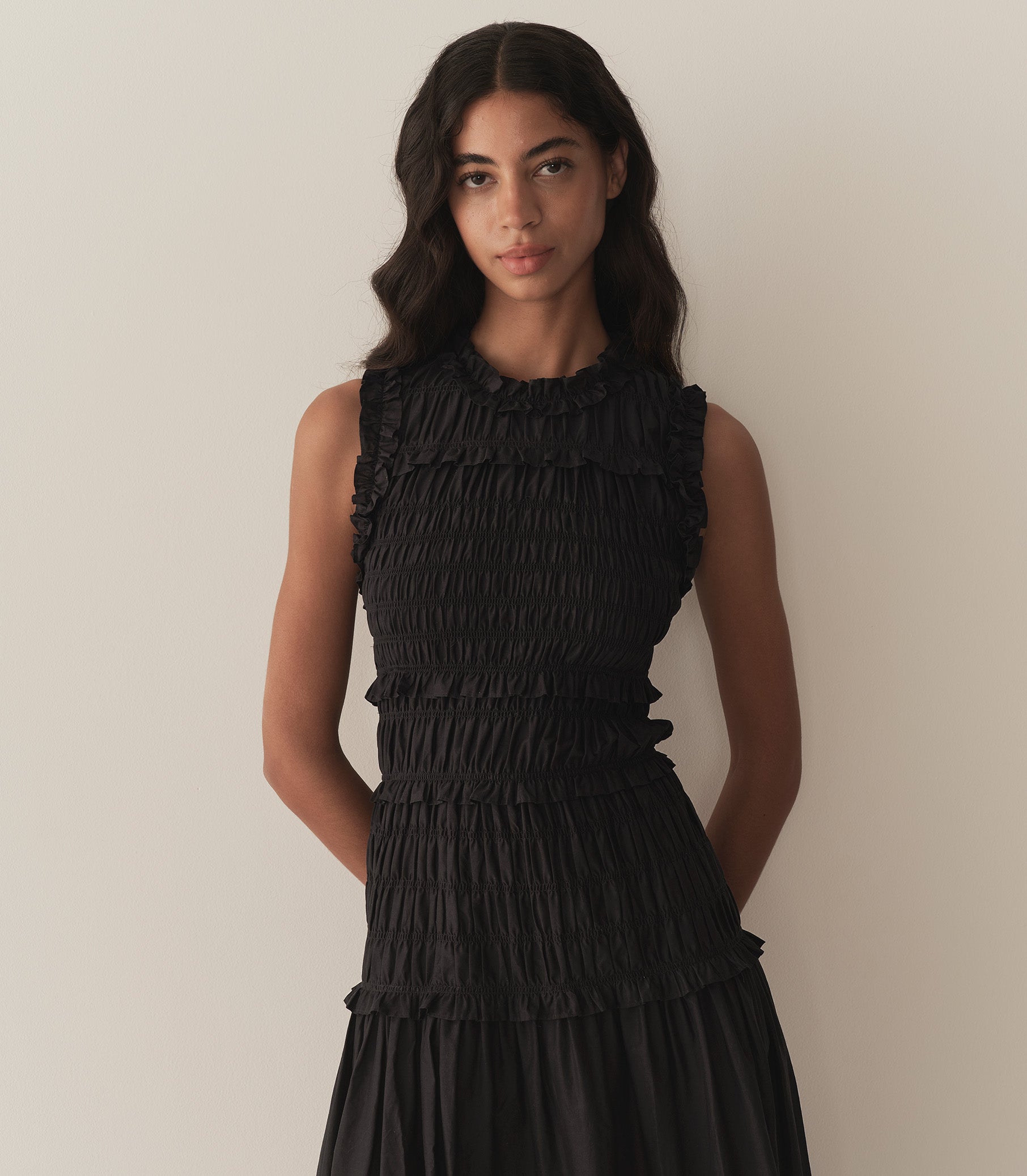 MALLORY DRESS -- BLACK view 2