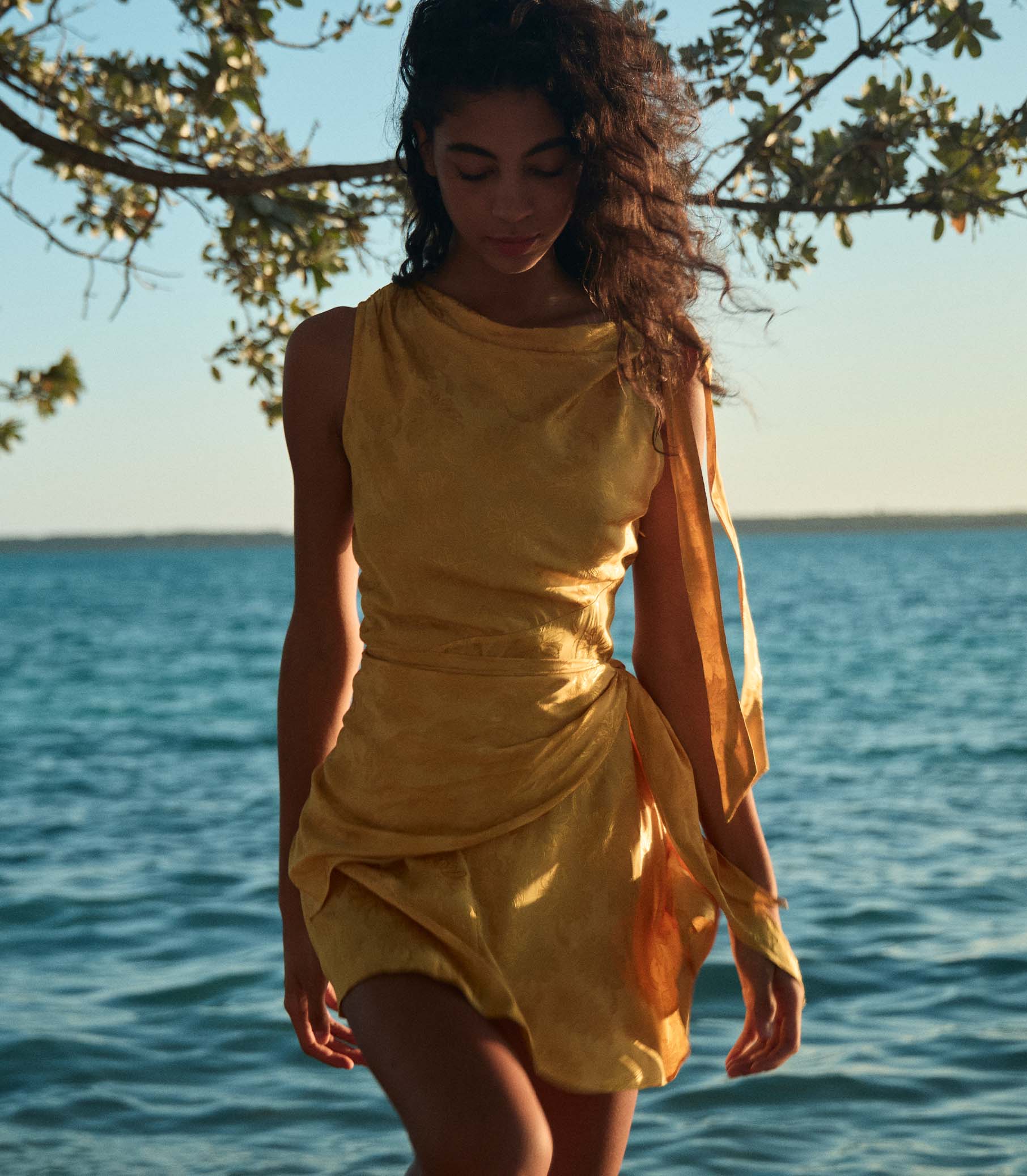 MARCELLA DRESS -- GILDED MARGUERITE JOLIE view 2