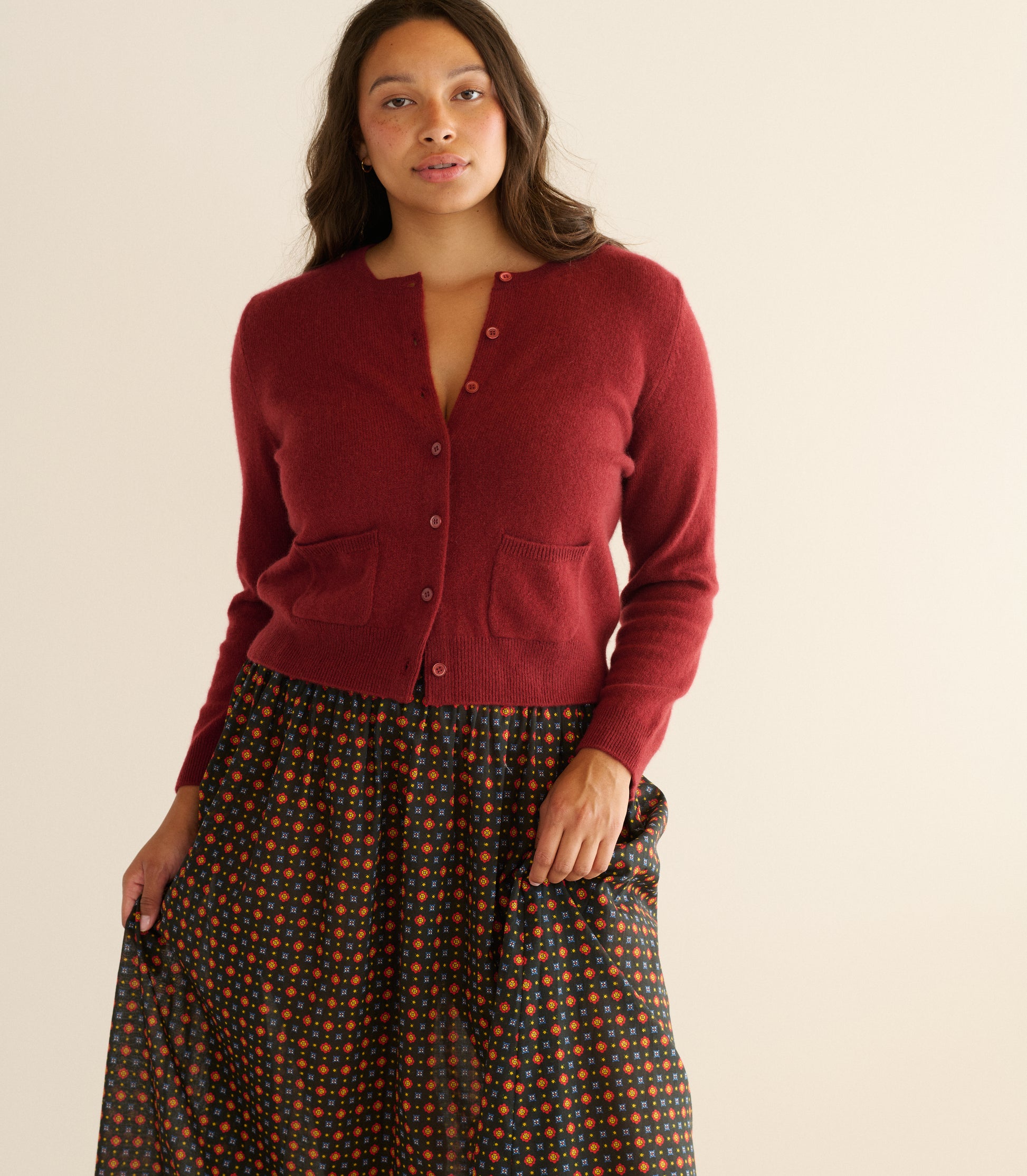 MARICETTE SKIRT -- NOIR MONTMARTRE FOULARD view 6