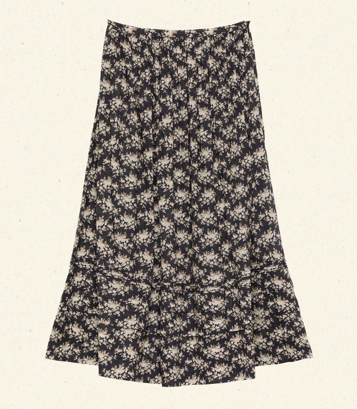 MARCIE SKIRT -- NOIR ROSIER FLORAL