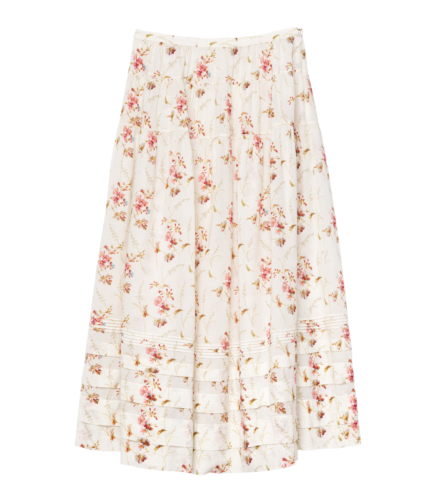 MARIE SKIRT -- BLANC PRAIRIE ROSE