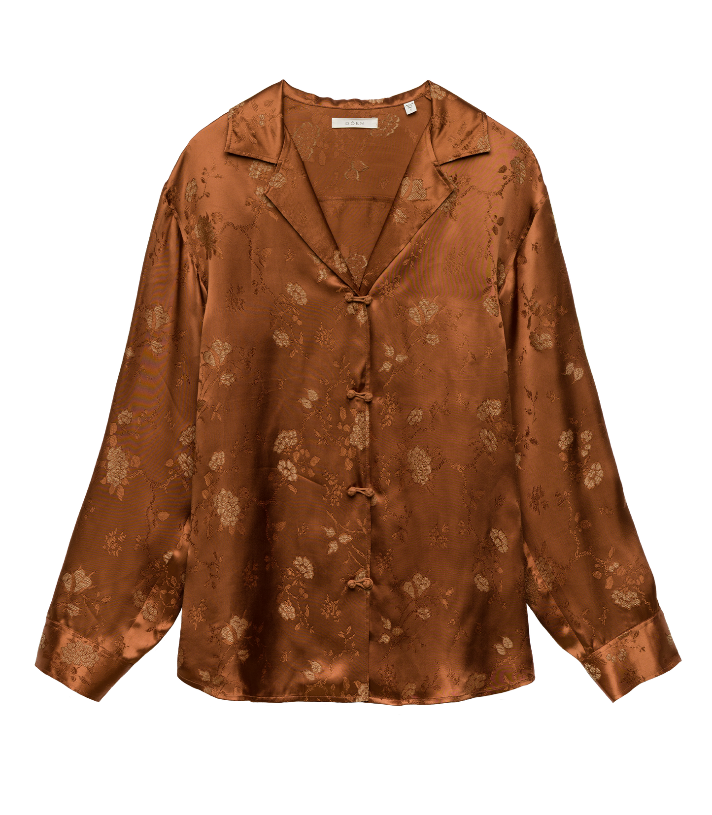 MAURISE TOP -- SPICED PECAN TAPPEZZERIA JACQUARD
