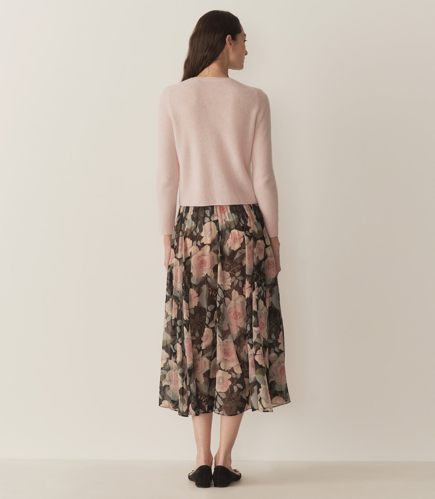 MEADOW SKIRT -- ROSE GARDEN FLORAL