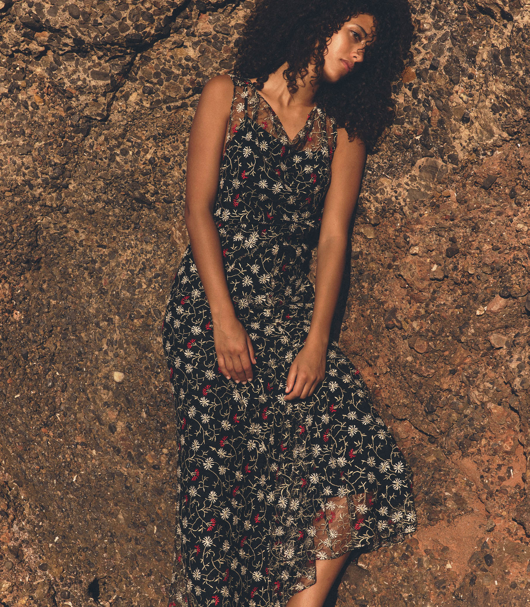 MIREILLE DRESS -- JARDIN DE MARGUERITES view 3