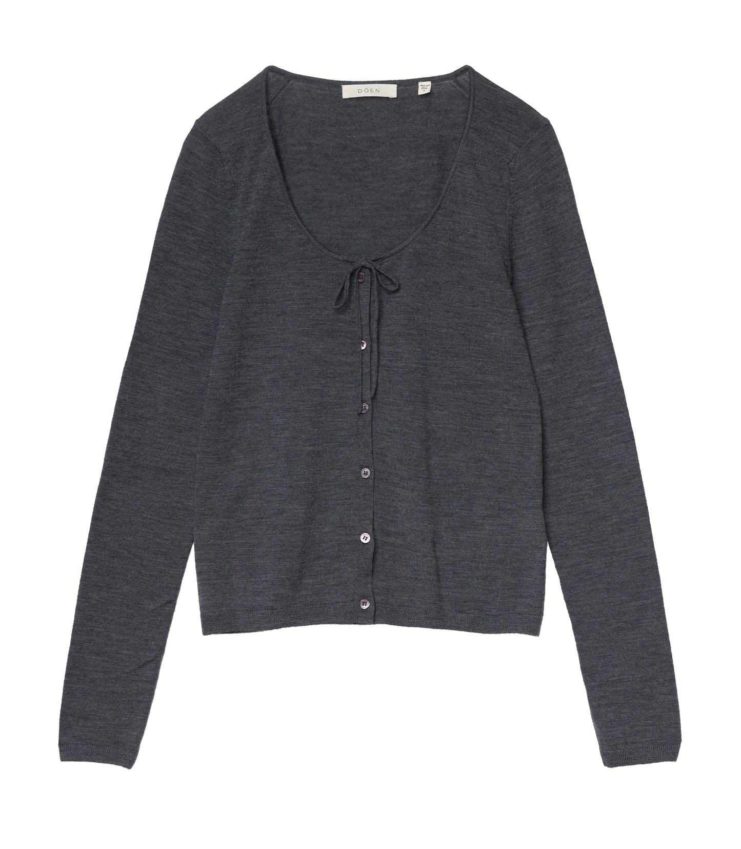 NAIDA CARDIGAN -- CHARCOAL GREY