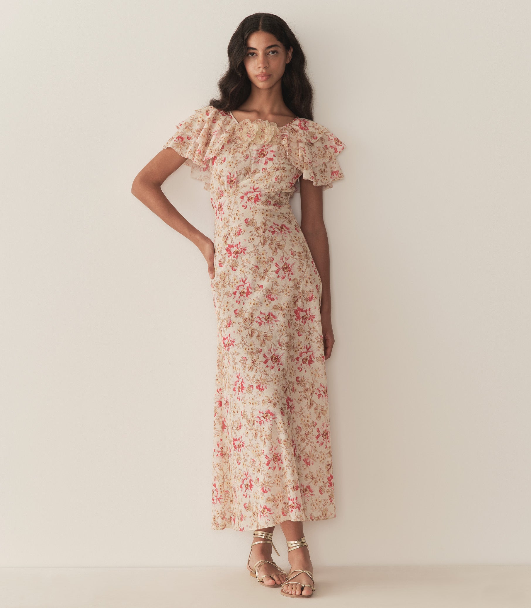 NEVARA DRESS -- FLEURS DE PROVENCE view 3