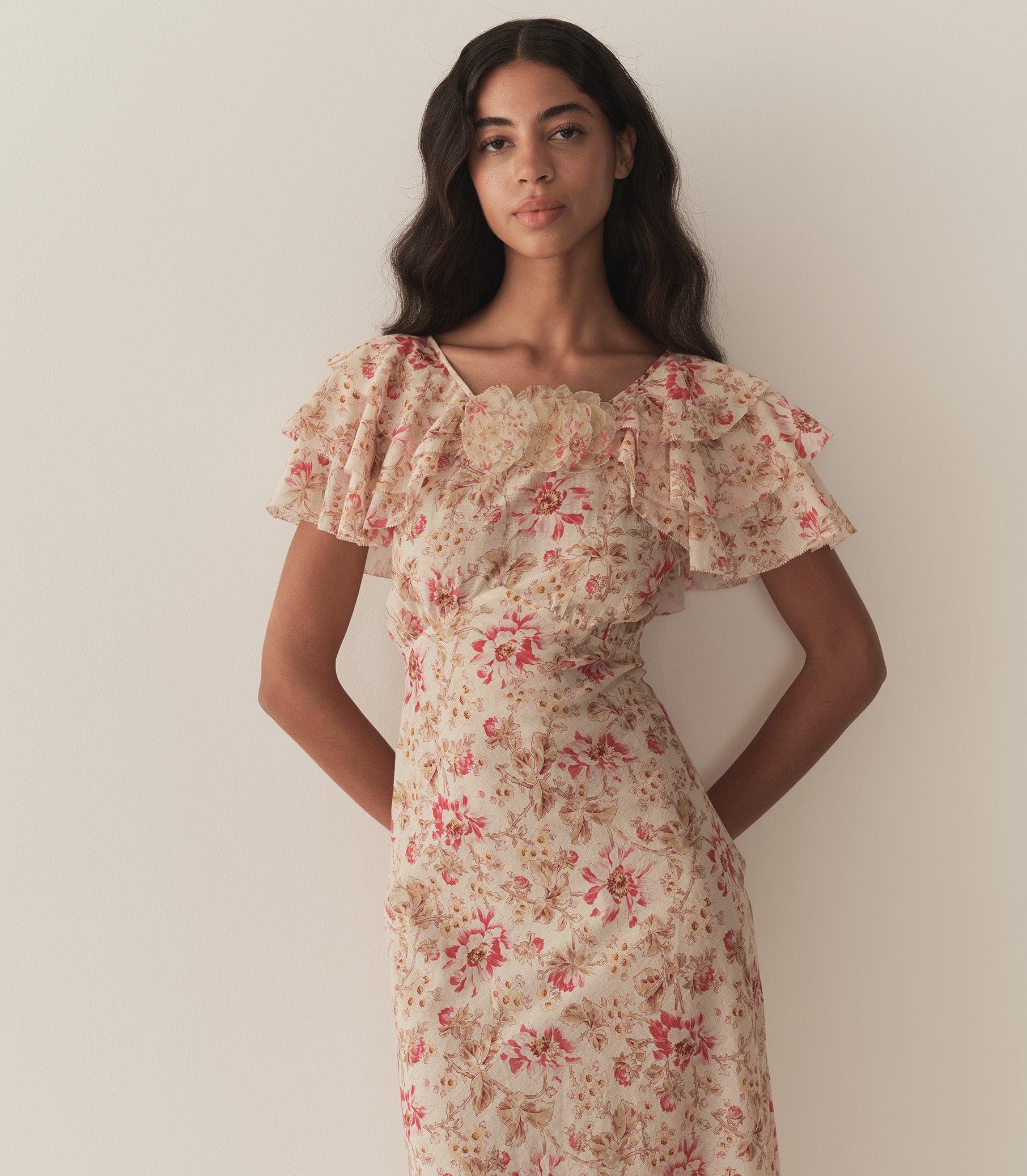 NEVARA DRESS -- FLEURS DE PROVENCE view 2