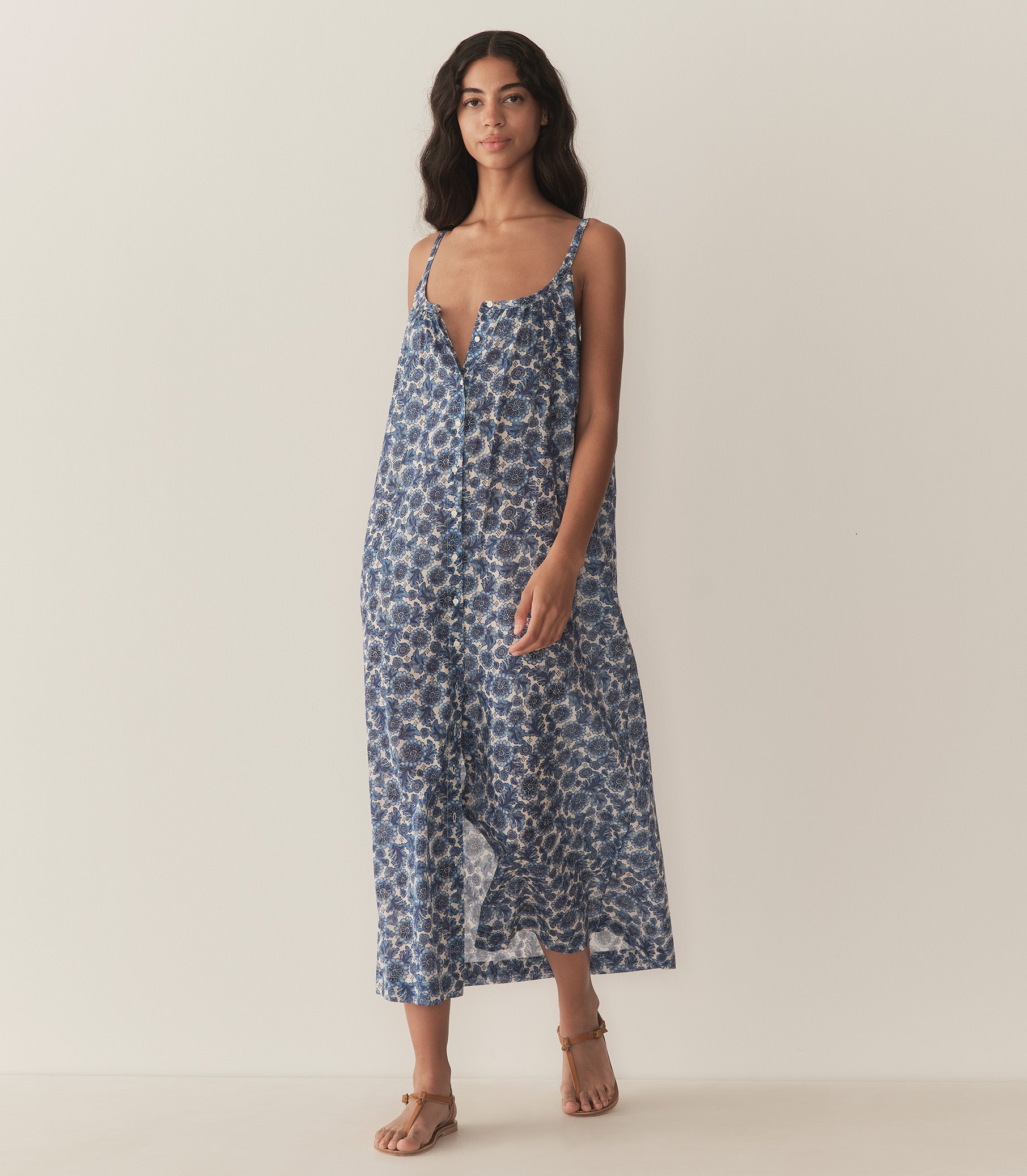 NEVITA DRESS -- BLEU SOLEIL FLEURIT view 6