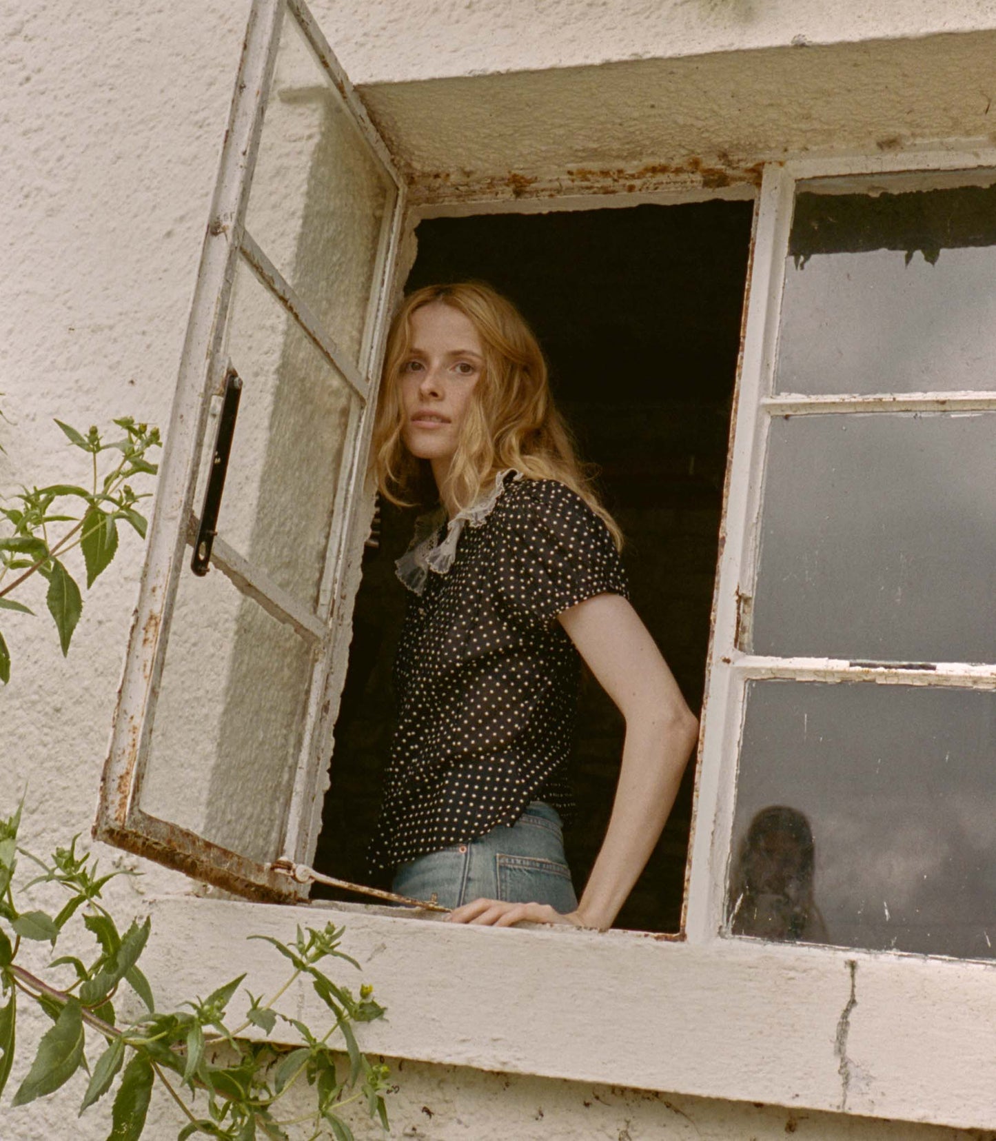 OLETA TOP -- NOIR DOT