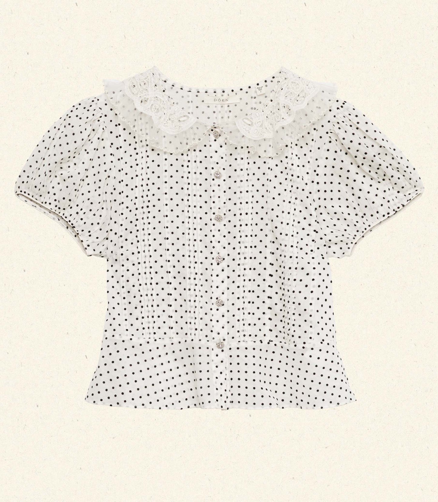 OLETA TOP -- SEA SALT DOT