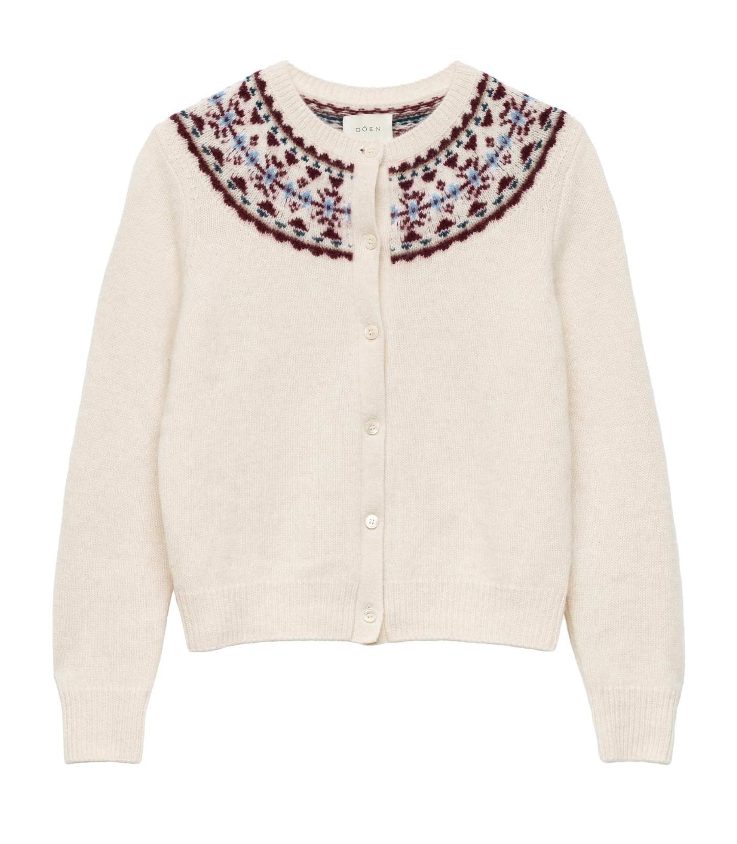 OLYMPE CASHMERE CARDIGAN -- COTTAGE