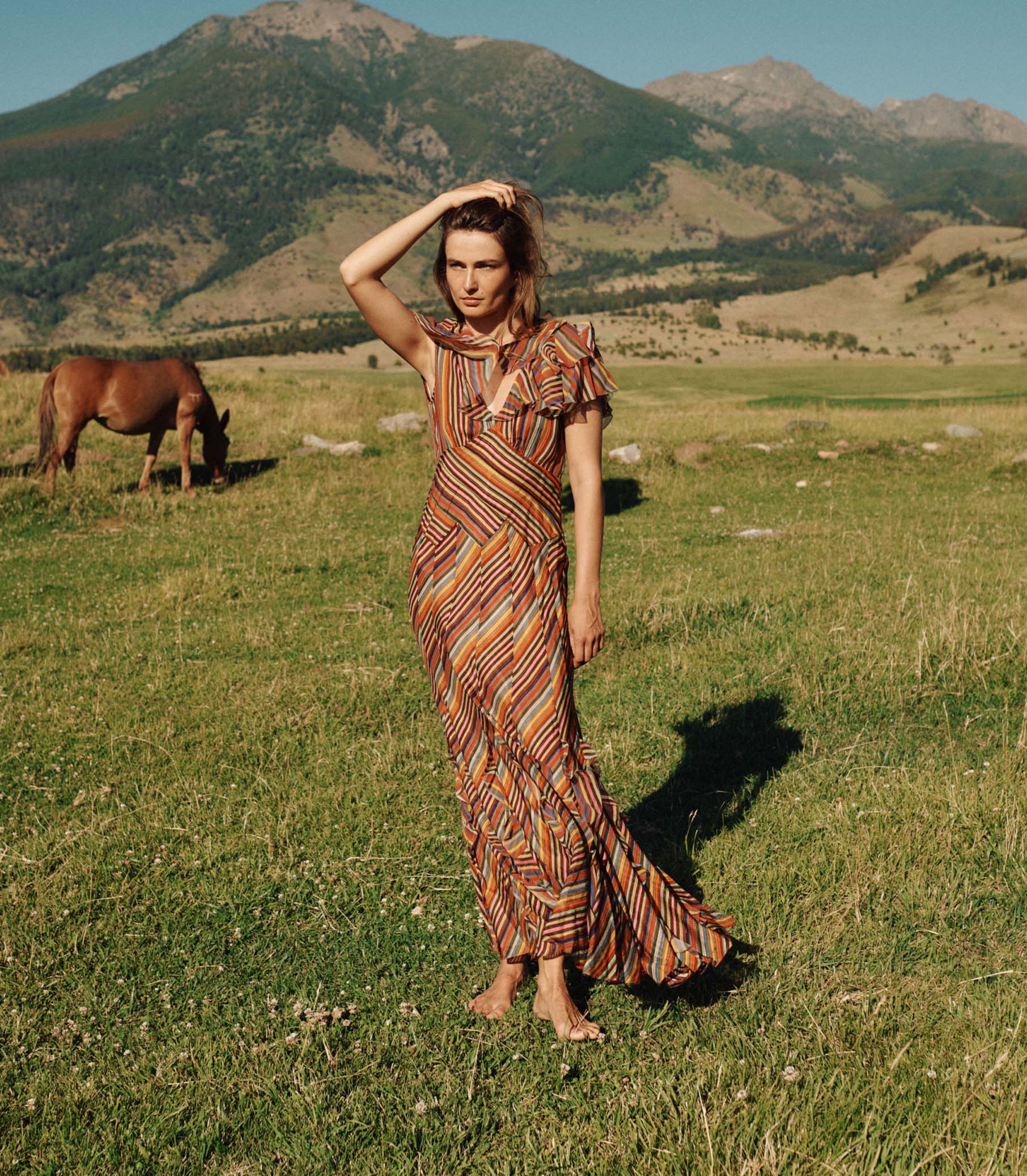 ORPHELIA DRESS -- HEDY STRIPE view 3