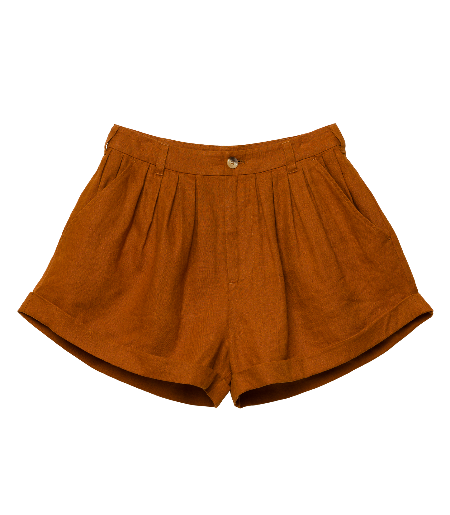 PAIGE LINEN SHORT -- SEDONA CLAY