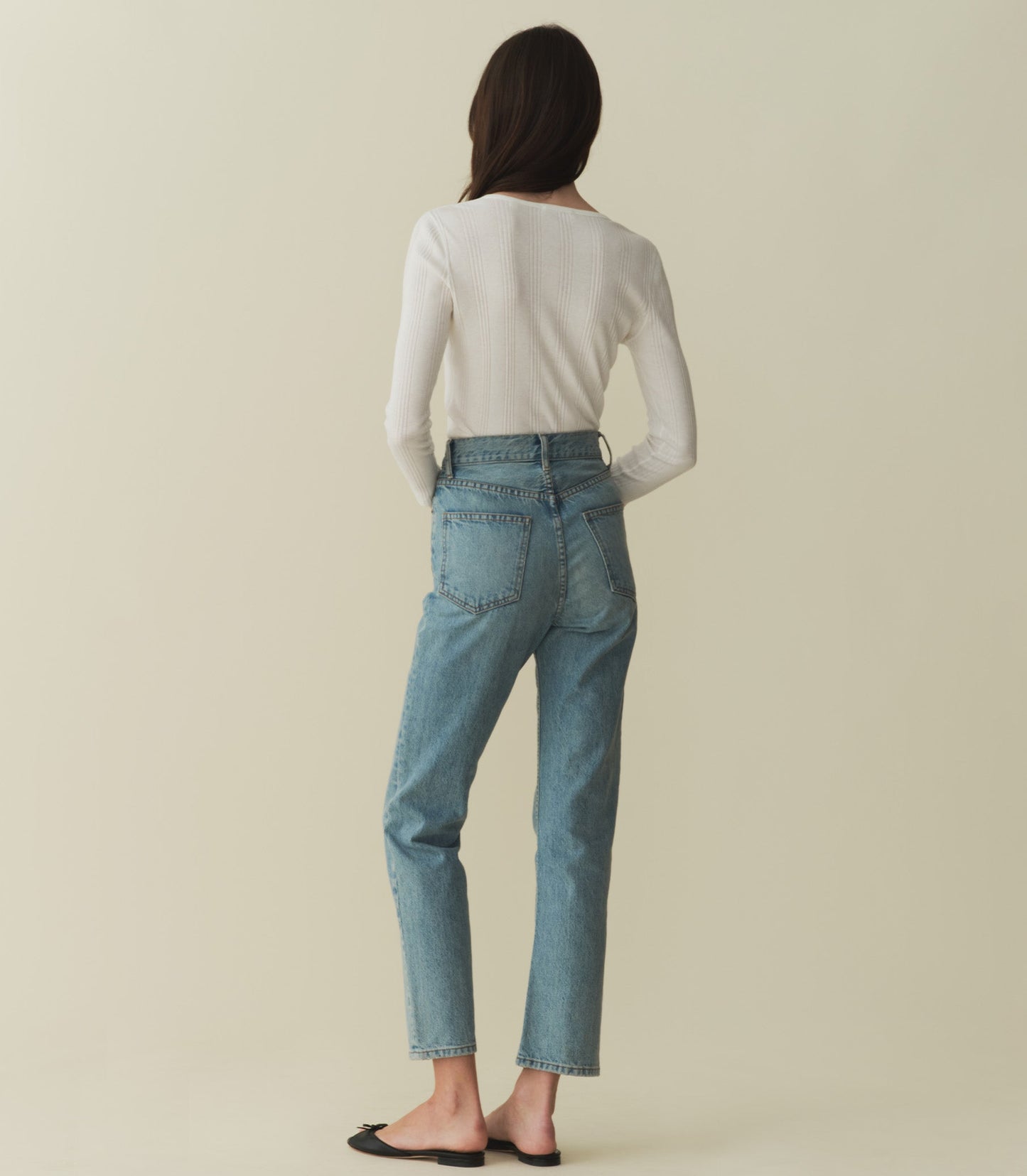 HMD -- PAOLA CASHMERE BLEND TEE -- SALT
