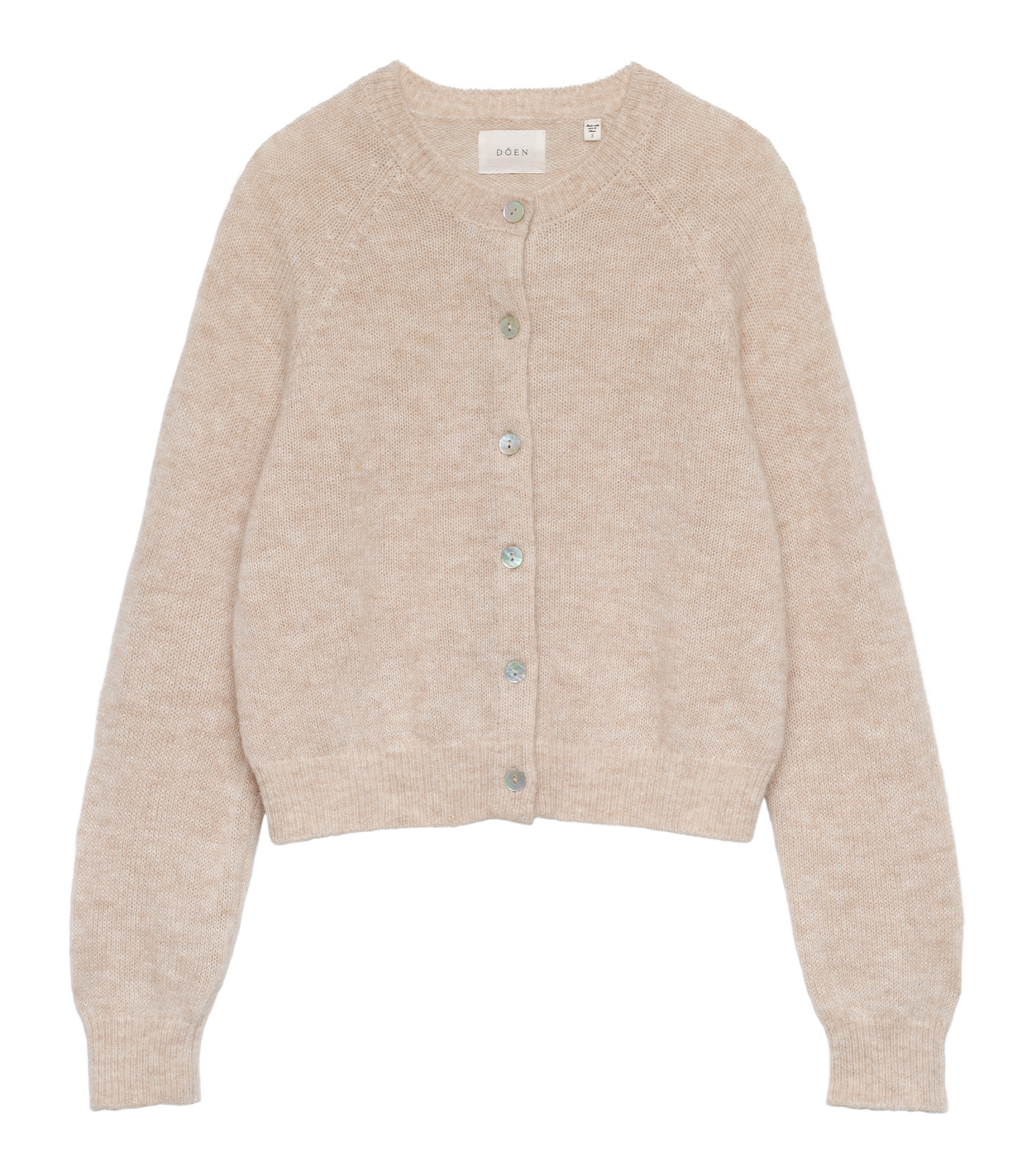 PETRA CARDIGAN -- HAZELNUT CREME