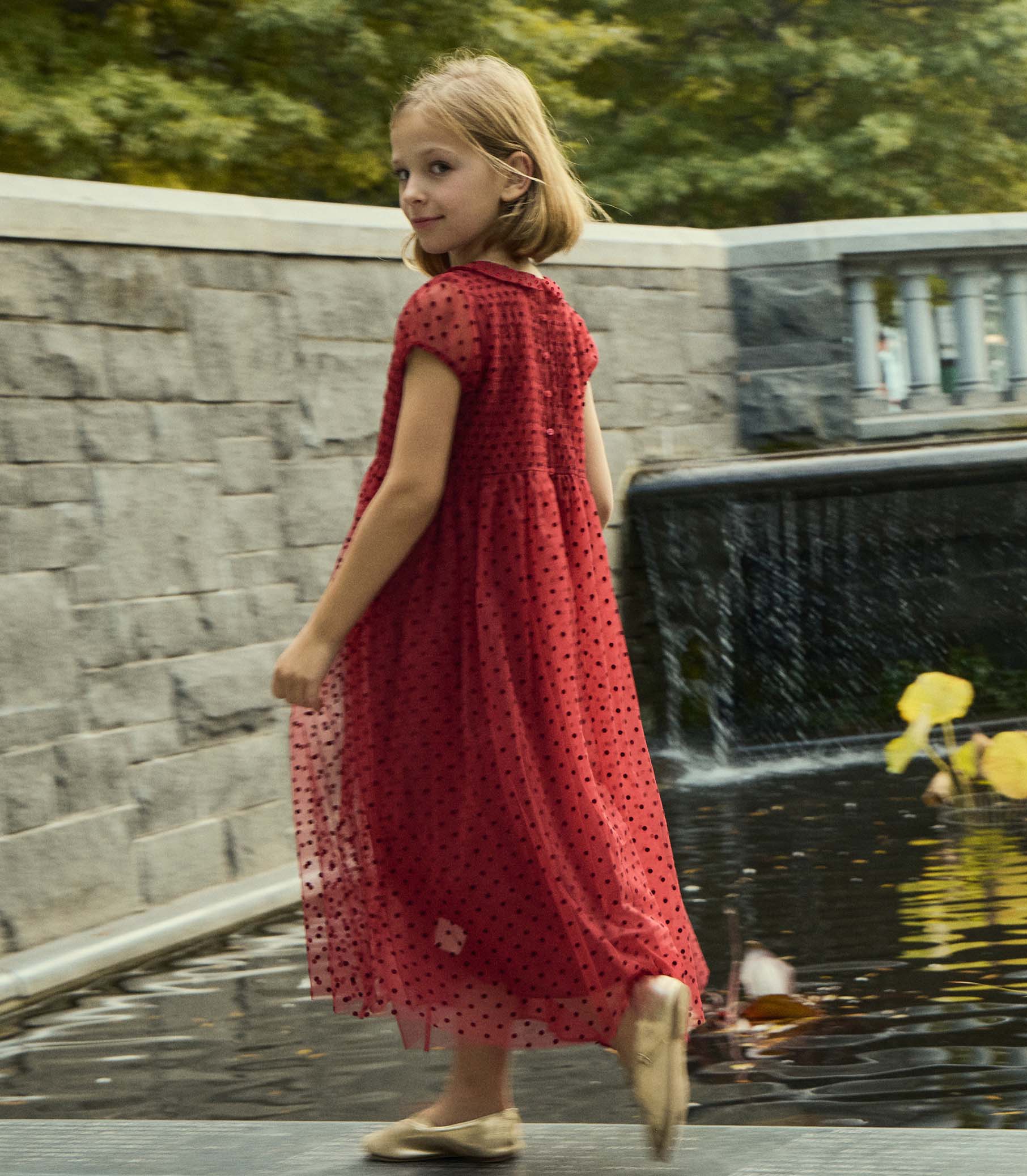 PHANIE DRESS -- ROSSO view 3